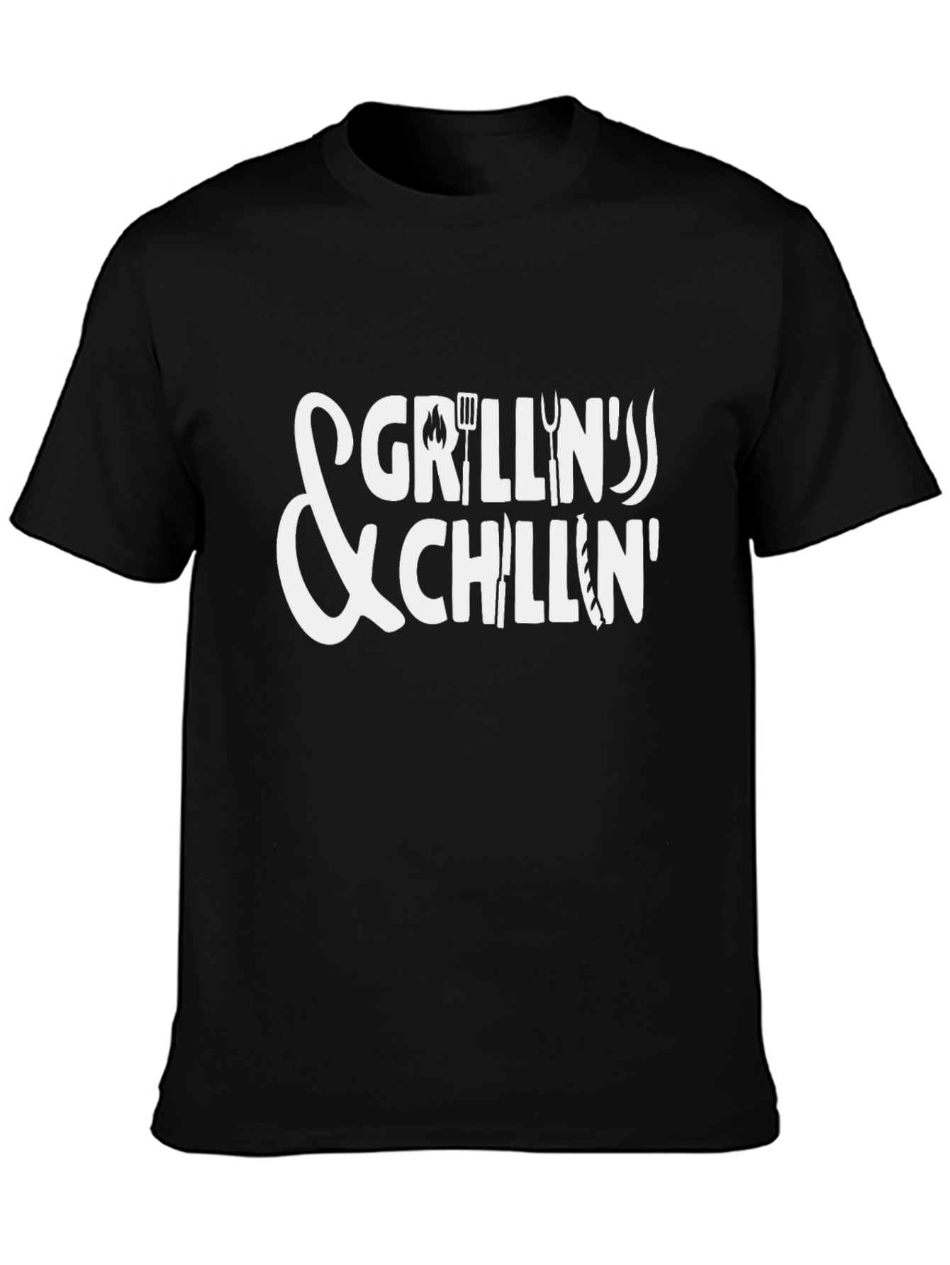 Grillin & Chillin Black T-Shirt