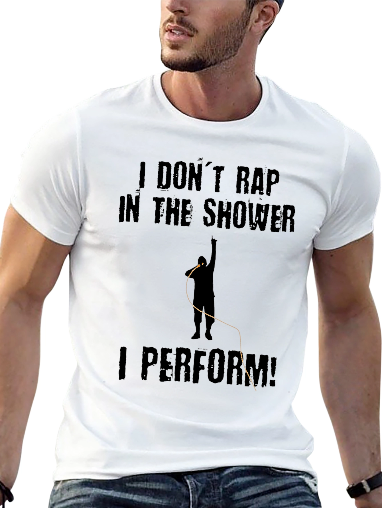 I Dont Rap I Perform Black T-Shirt