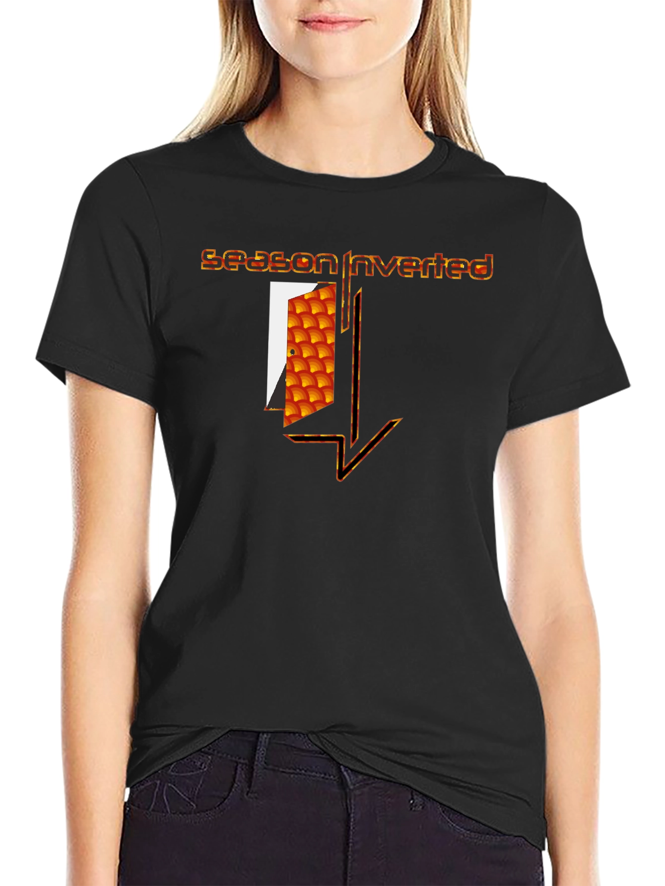 Season Inverted Graphic T-Shirt - Modern Art Tee