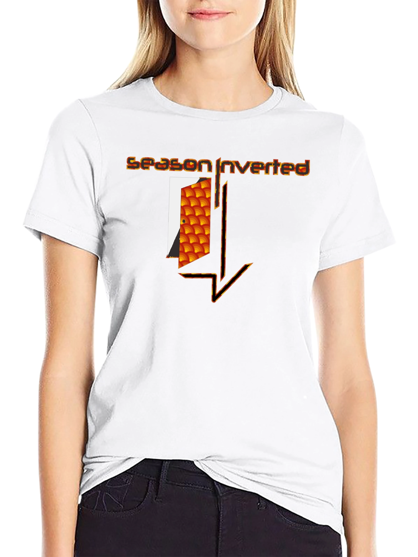 Season Inverted Graphic T-Shirt - Modern Art Tee