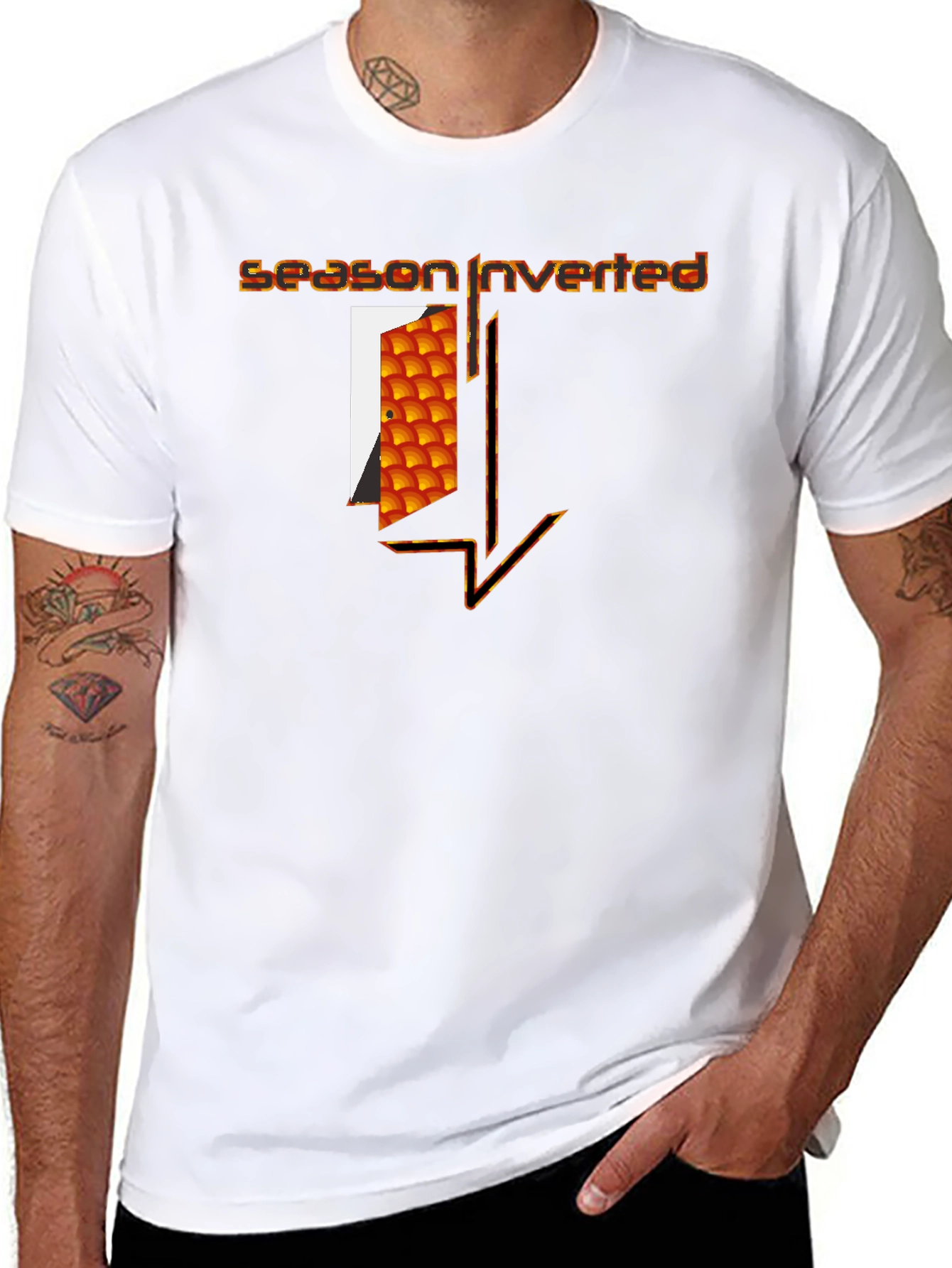 Season Inverted Graphic T-Shirt - Modern Art Tee