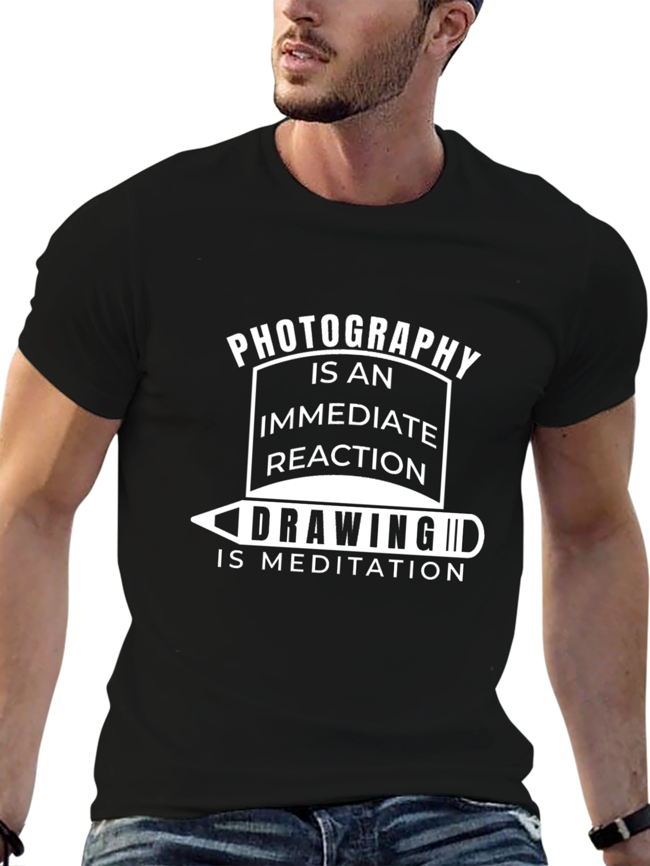 Photography & Drawing Graphic T-Shirt