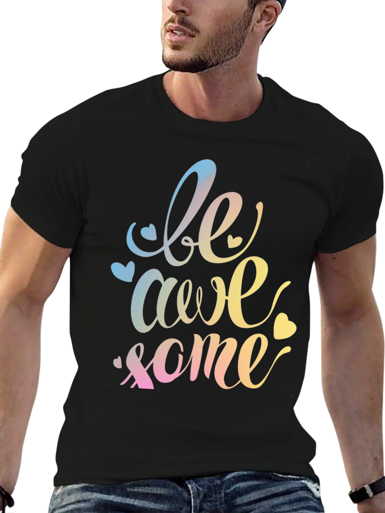 Be Awesome Graphic Tee - Stylish Unisex Crewneck T-Shirt