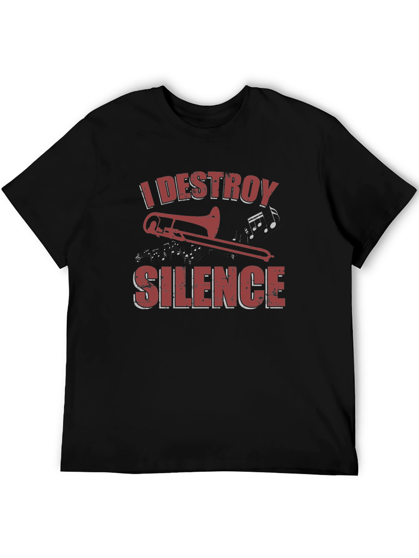 I Destroy Silence Trombone Graphic Tee
