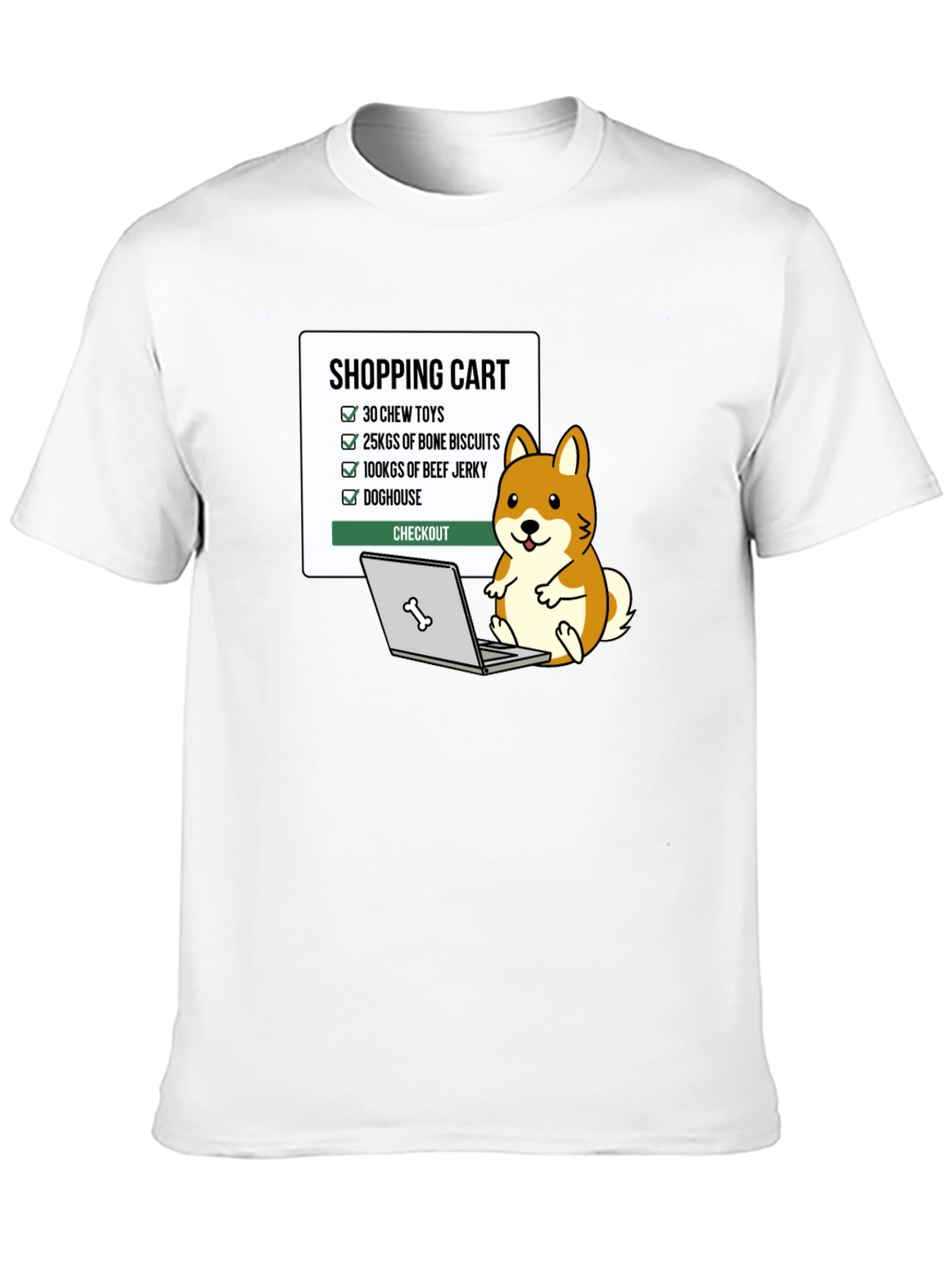Dog Lover Shopping Cart T-Shirt