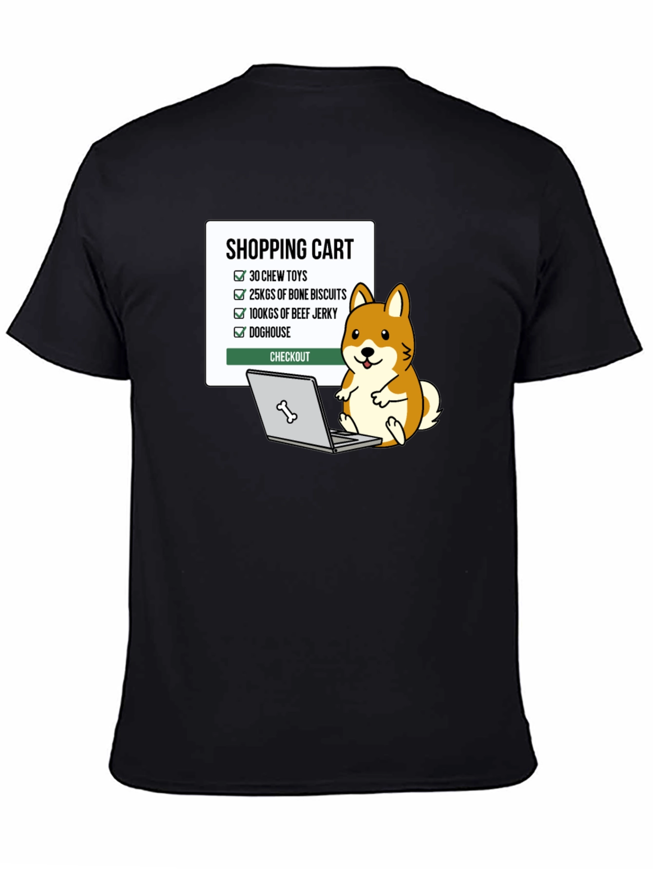 Dog Lover Shopping Cart T-Shirt