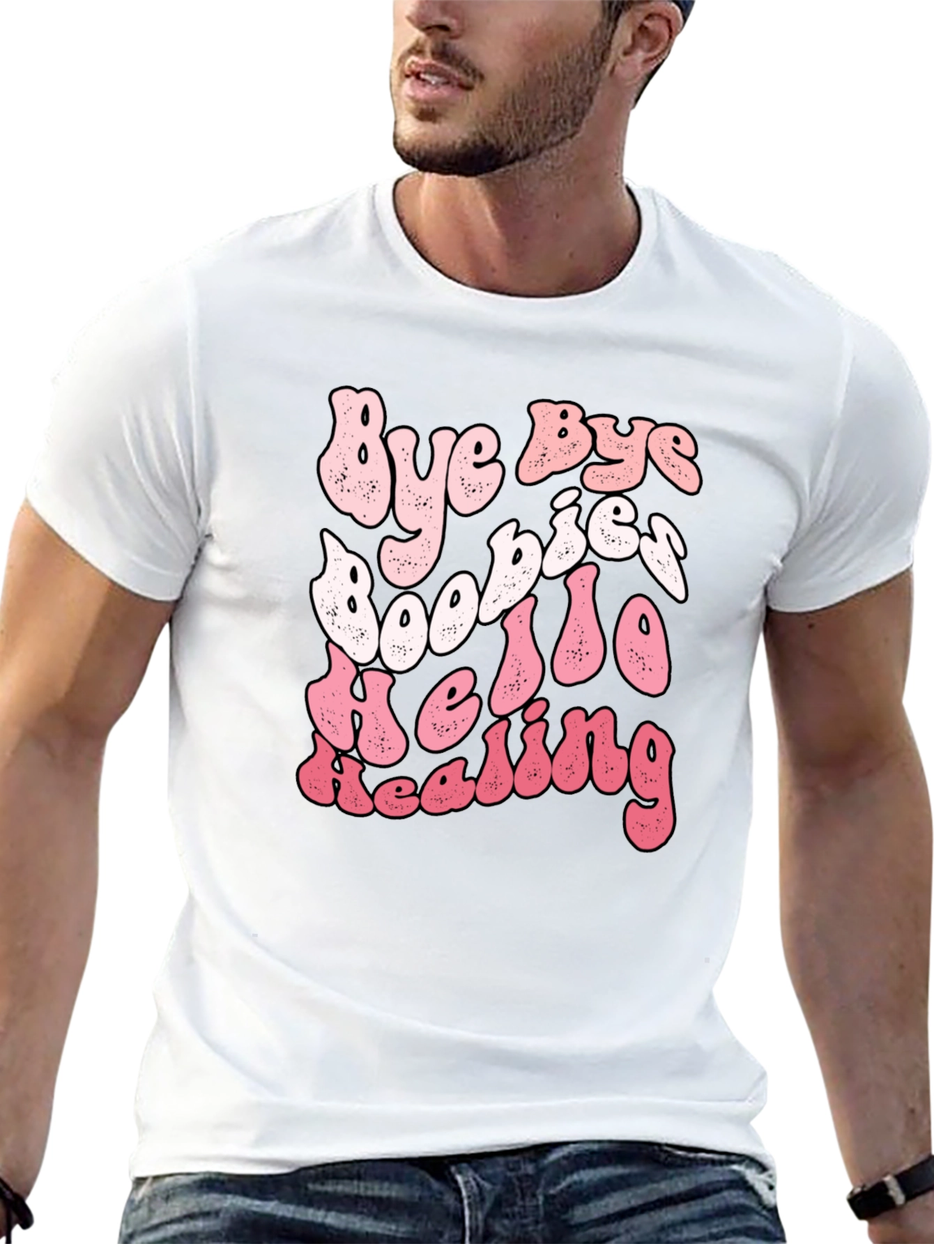 Bye Bye Boobies Hello Healing Breast Cancer T-Shirt