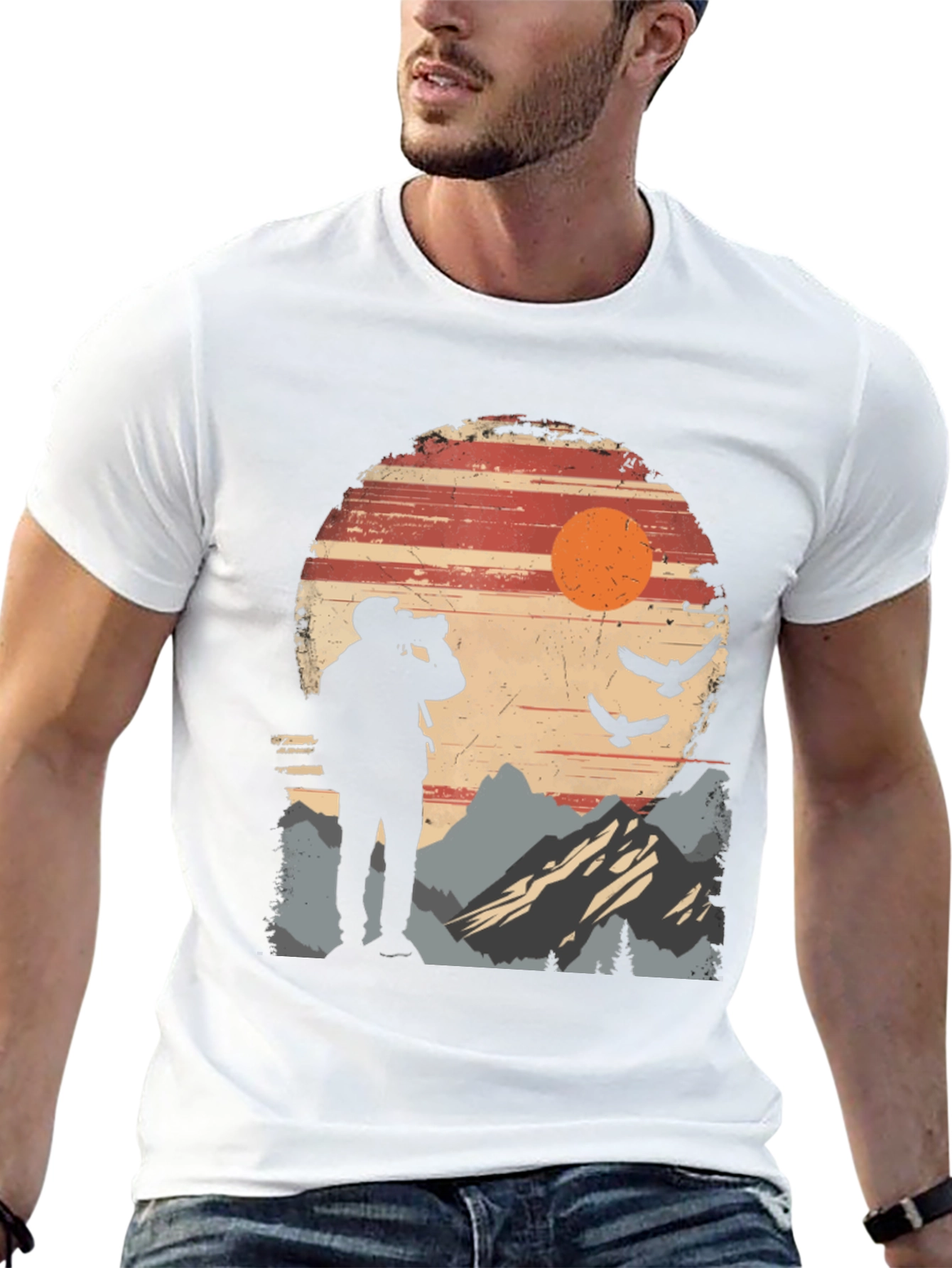Nature Photographer Silhouette T-Shirt