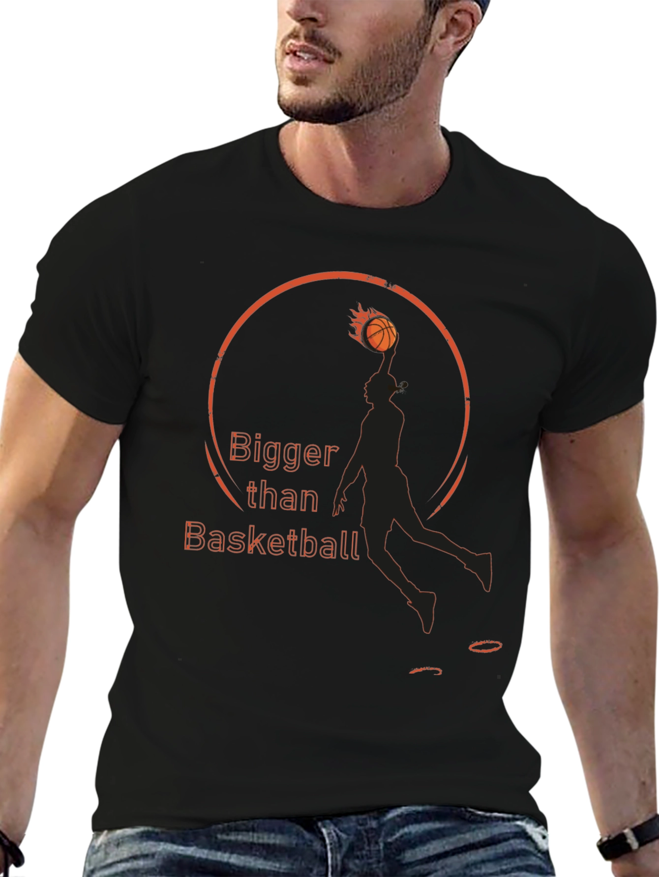 Bigger Than Basketball Graphic T-Shirt