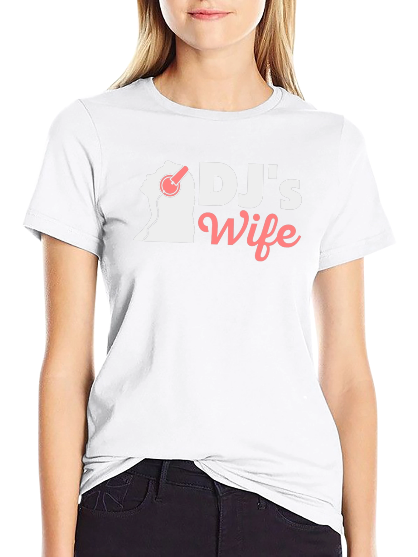 DJs Wife Black Graphic Tee Shirt