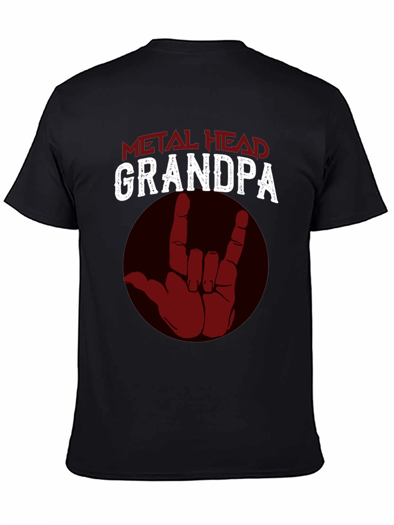 Metal Head Grandpa T-Shirt - Rock On!