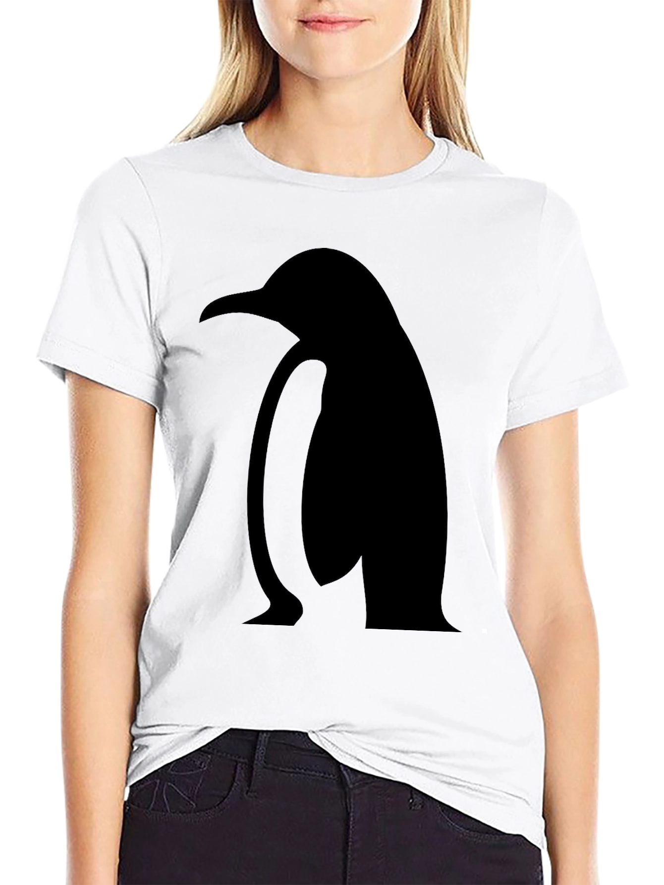 Penguin Silhouette Black T-Shirt