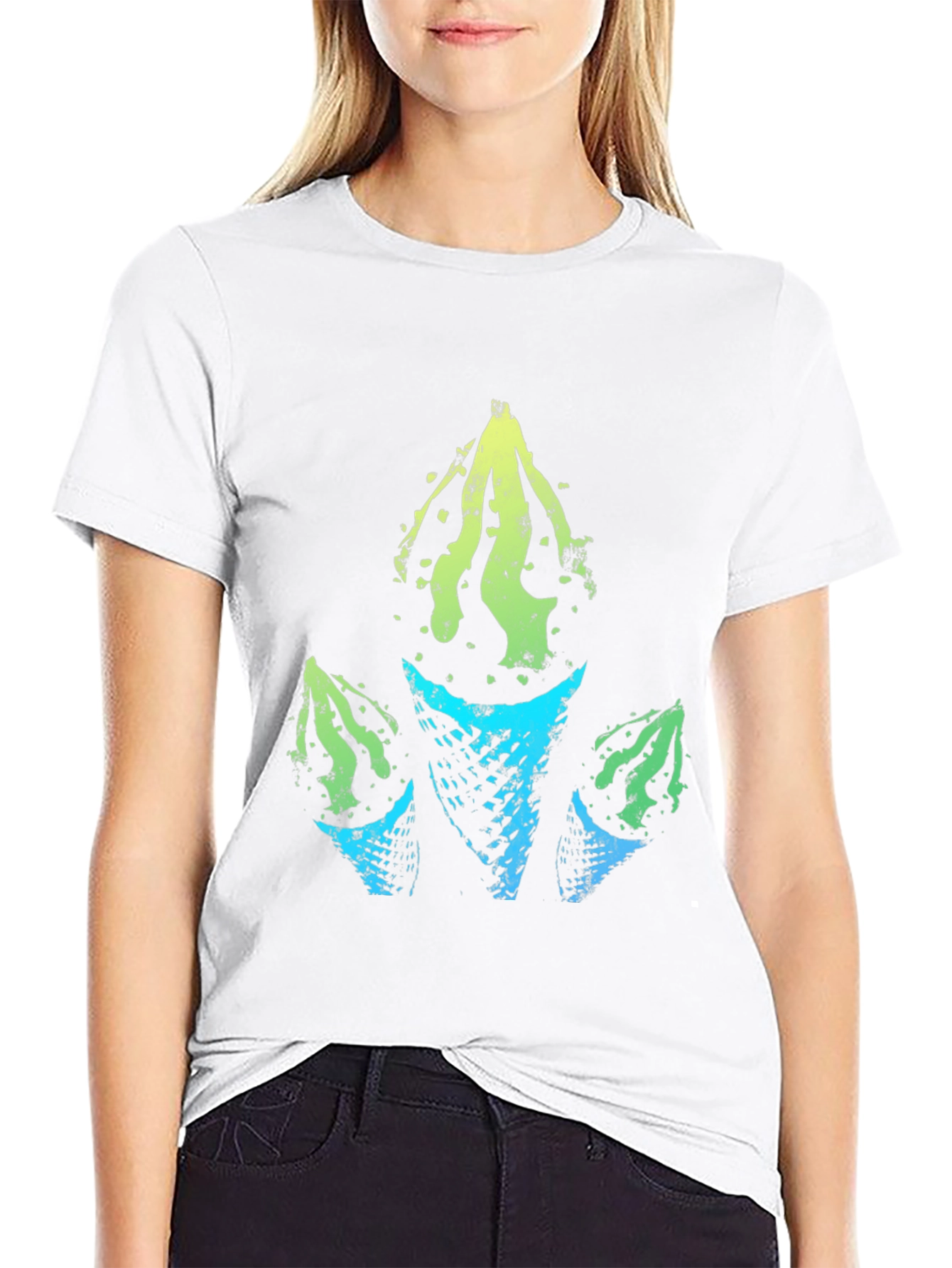 Geometric Ice Cream Cone Graphic Tee