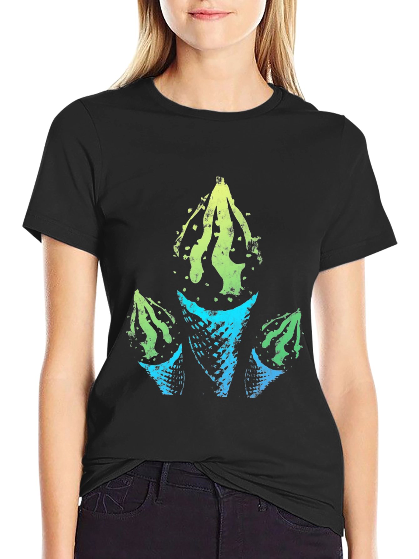 Geometric Ice Cream Cone Graphic Tee
