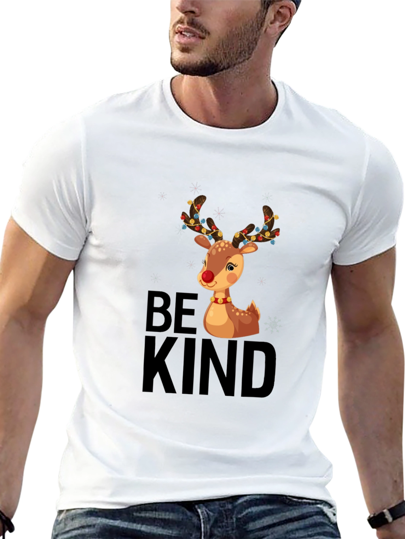 Be Kind Christmas Reindeer T-Shirt