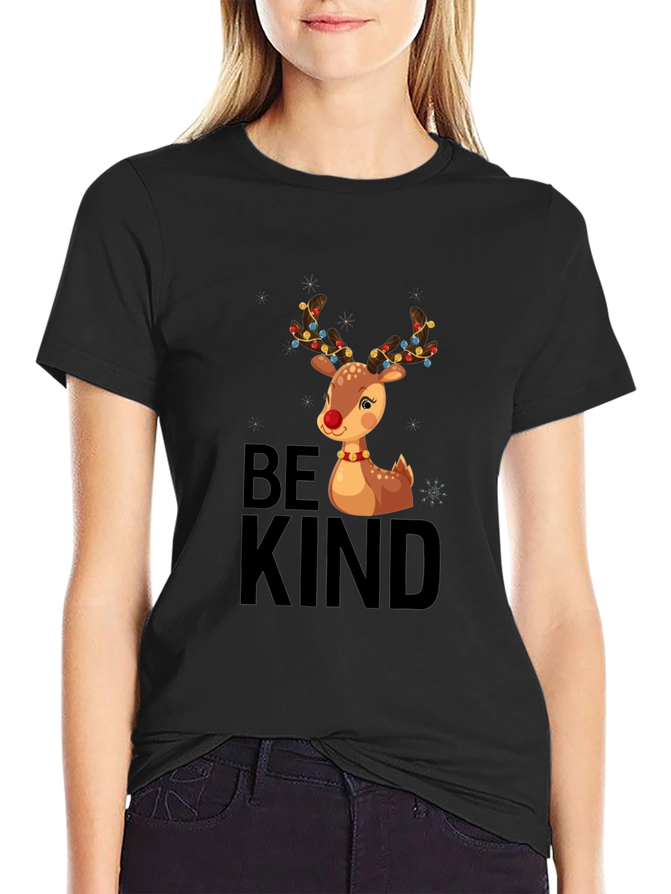 Be Kind Christmas Reindeer T-Shirt