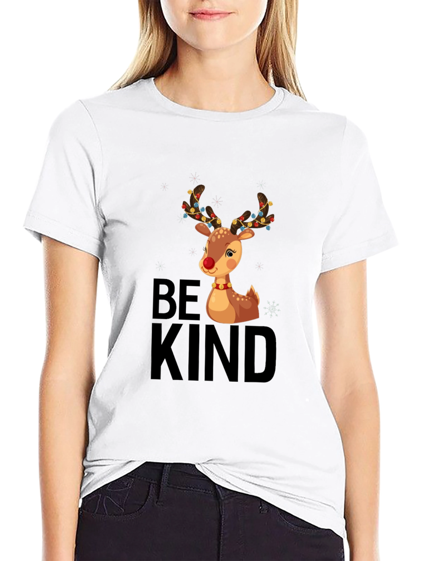 Be Kind Christmas Reindeer T-Shirt