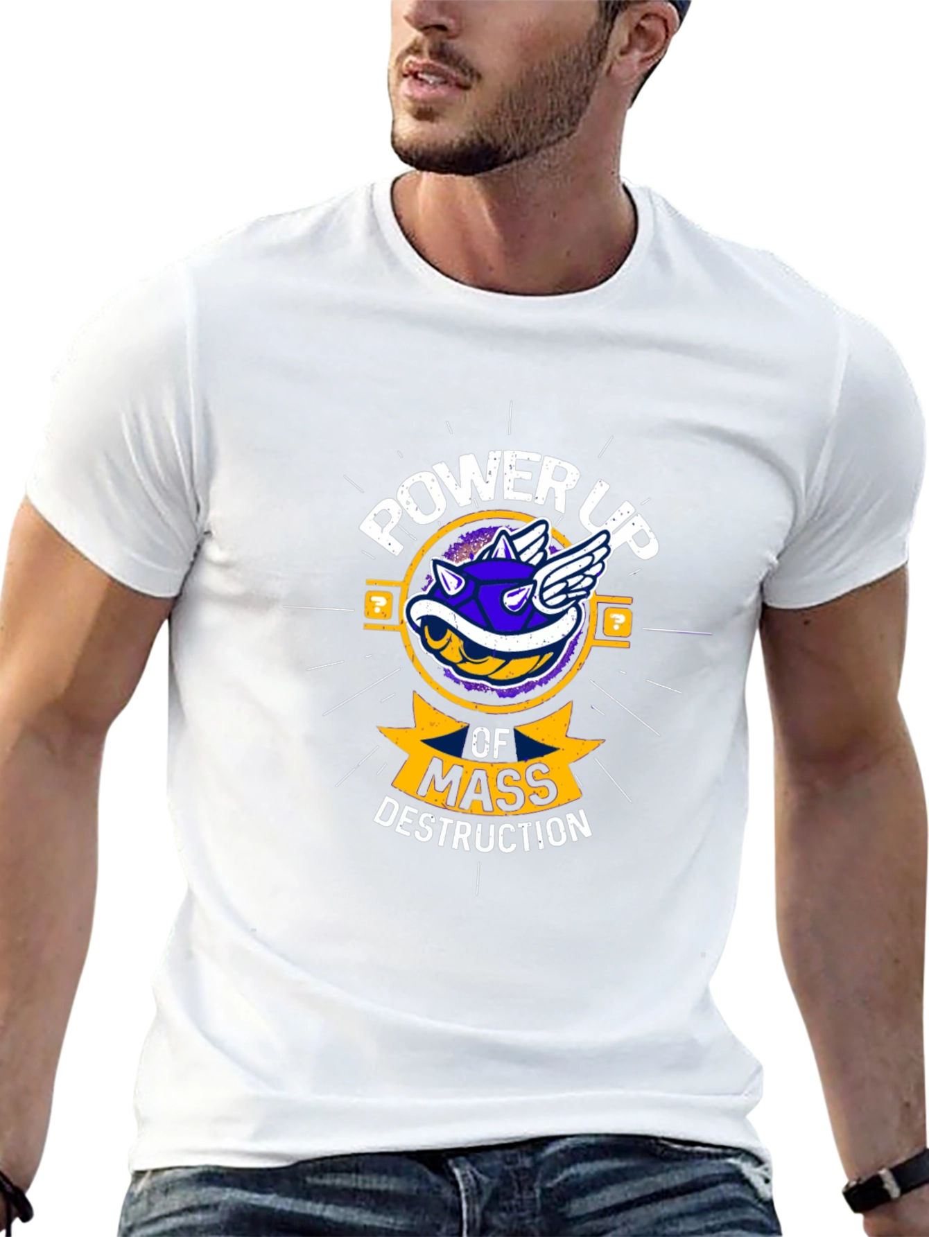 Power Up Mass Destruction Graphic T-Shirt