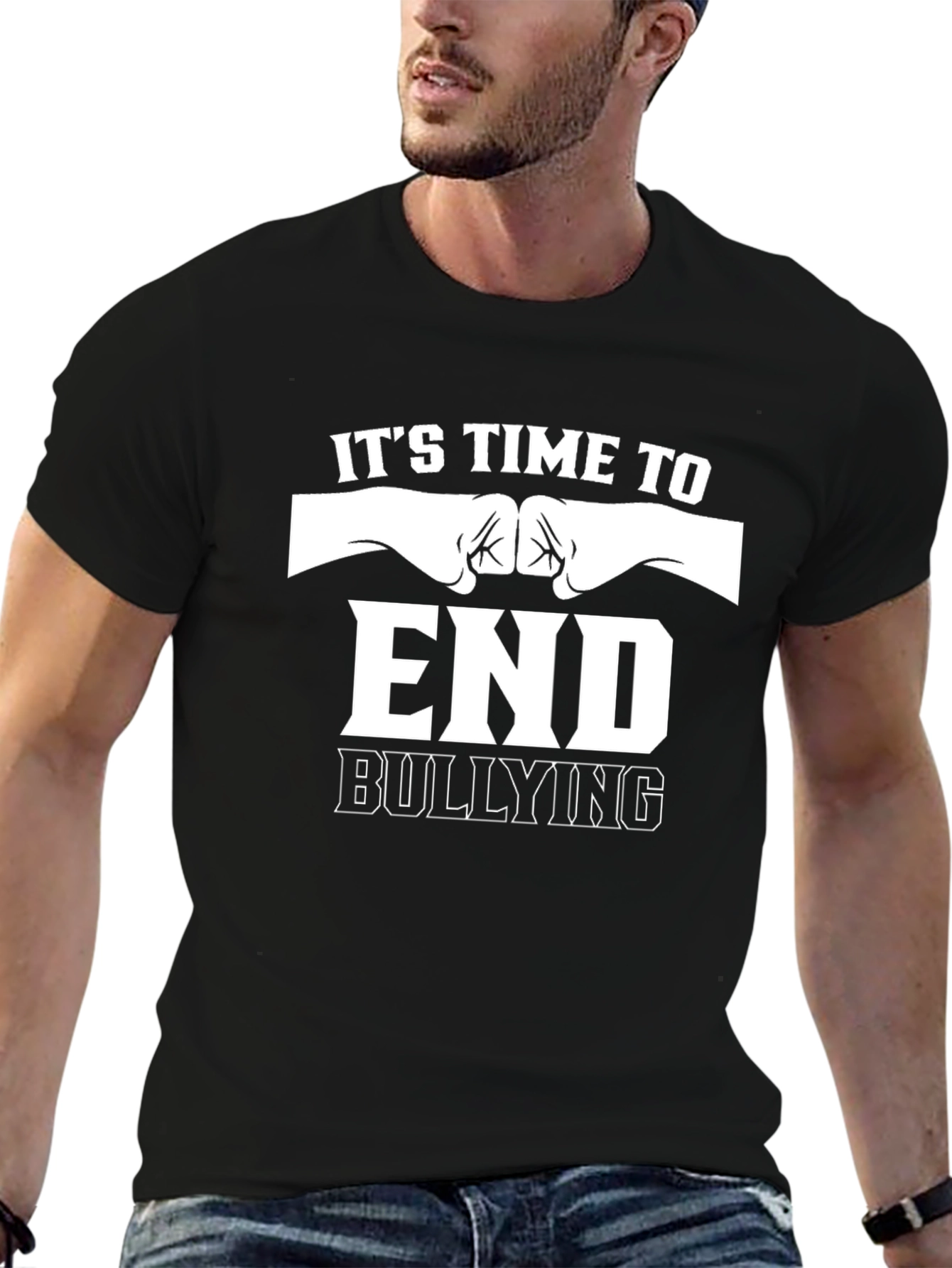 Its Time to End Bullying Graphic Tee - Black