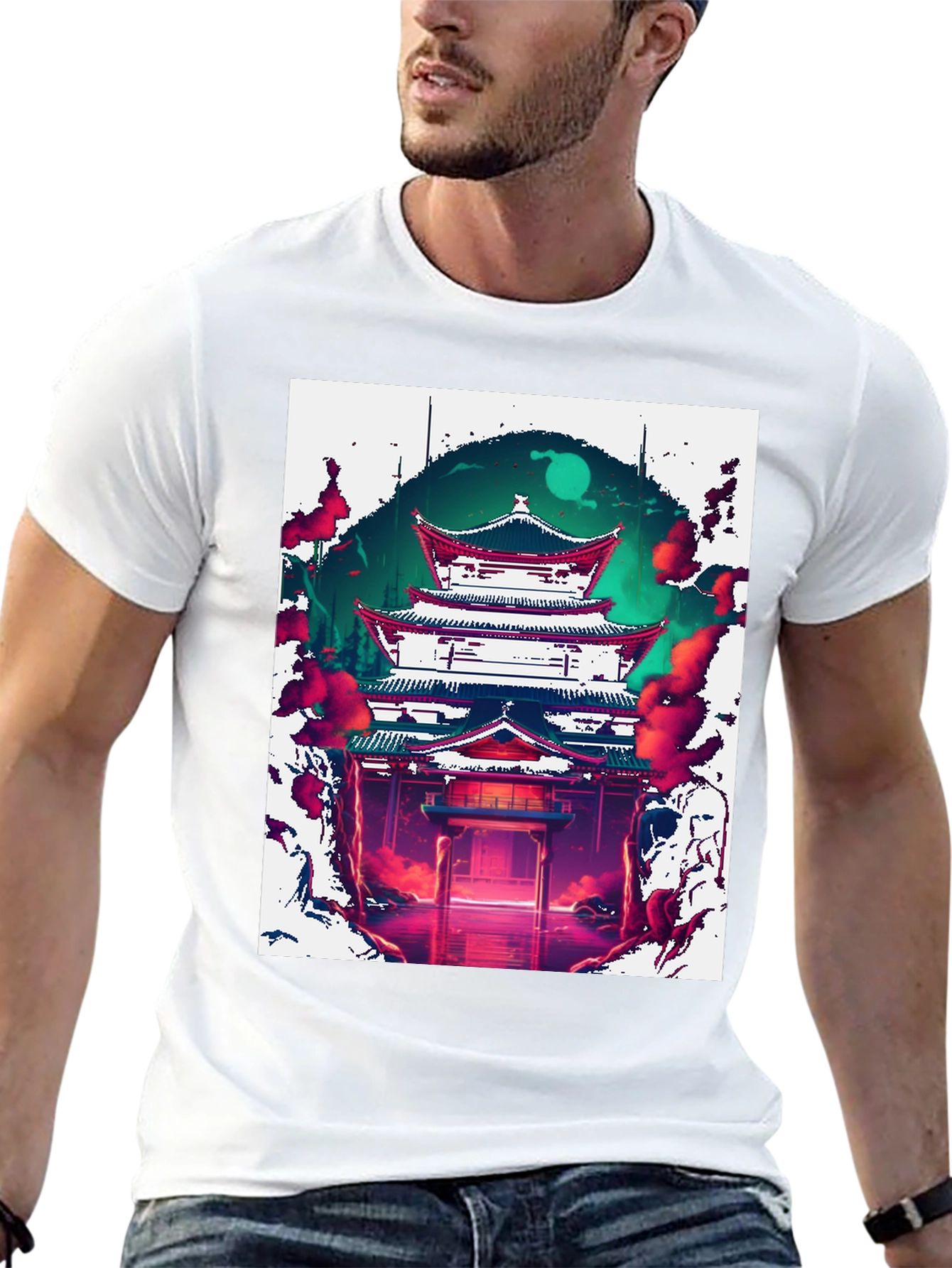 Japanese Temple Graphic Tee