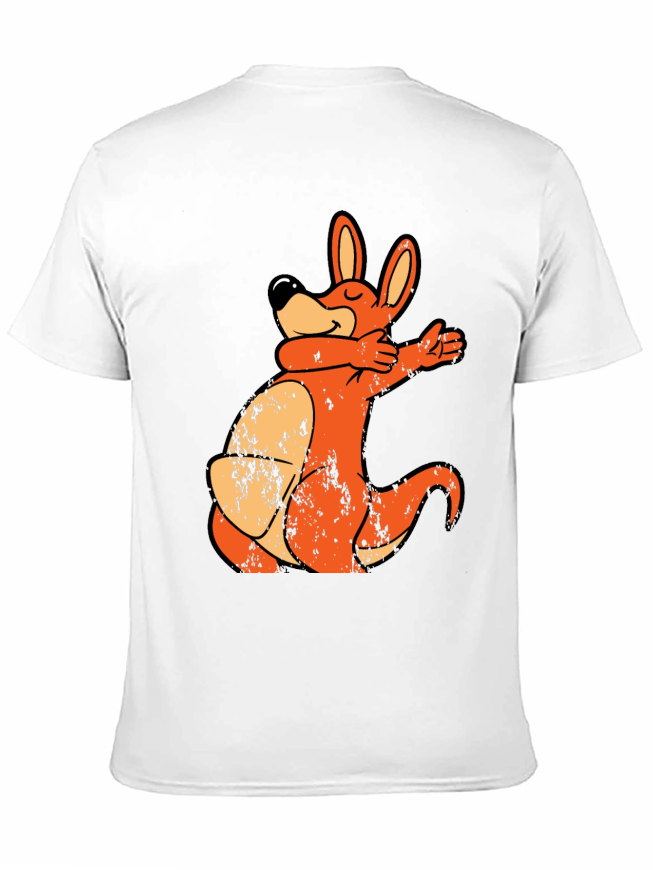 Cartoon Kangaroo Dab T-Shirt - Unique Design