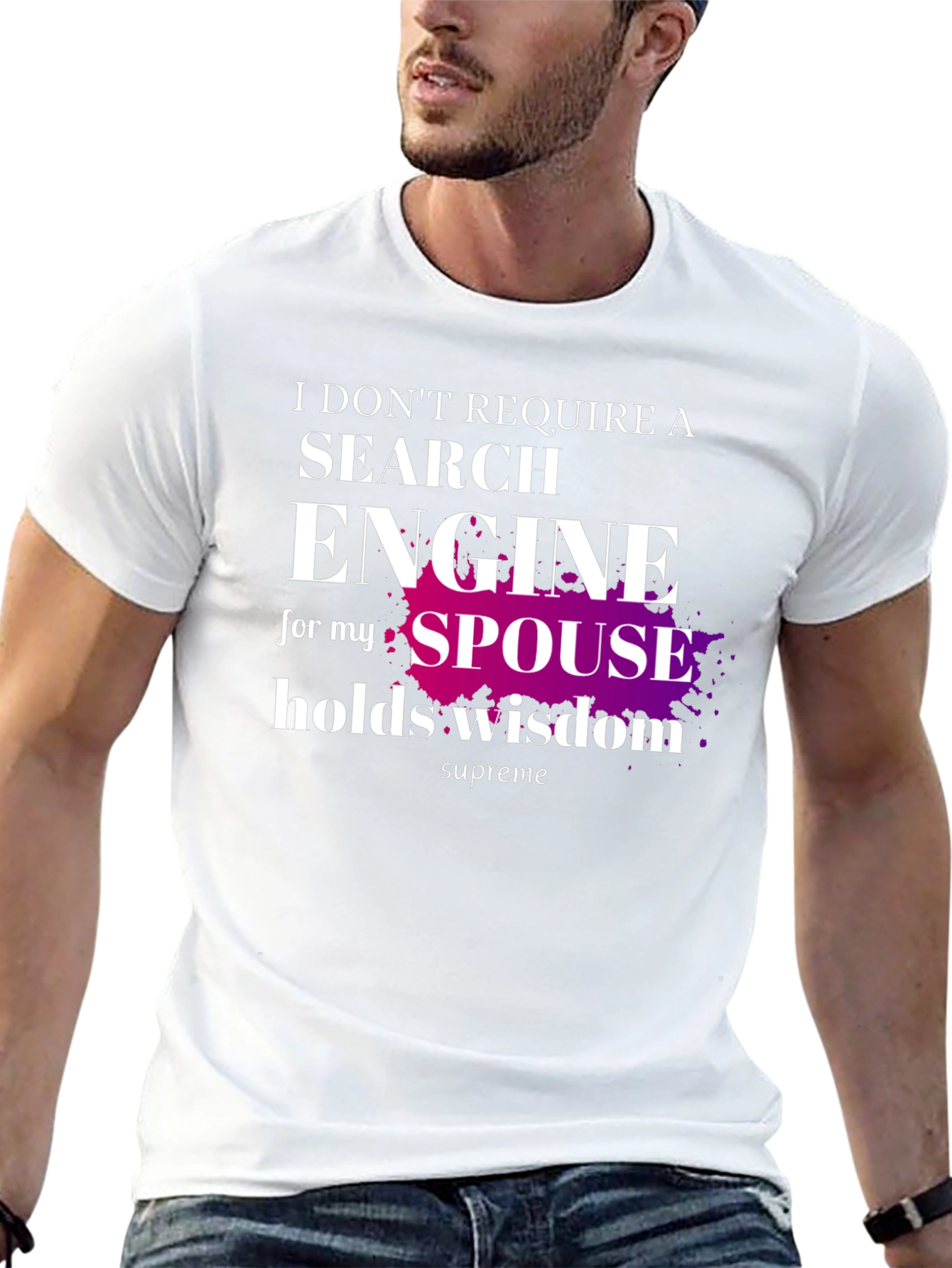 Spouse Wisdom T-Shirt - Novelty Graphic Tee