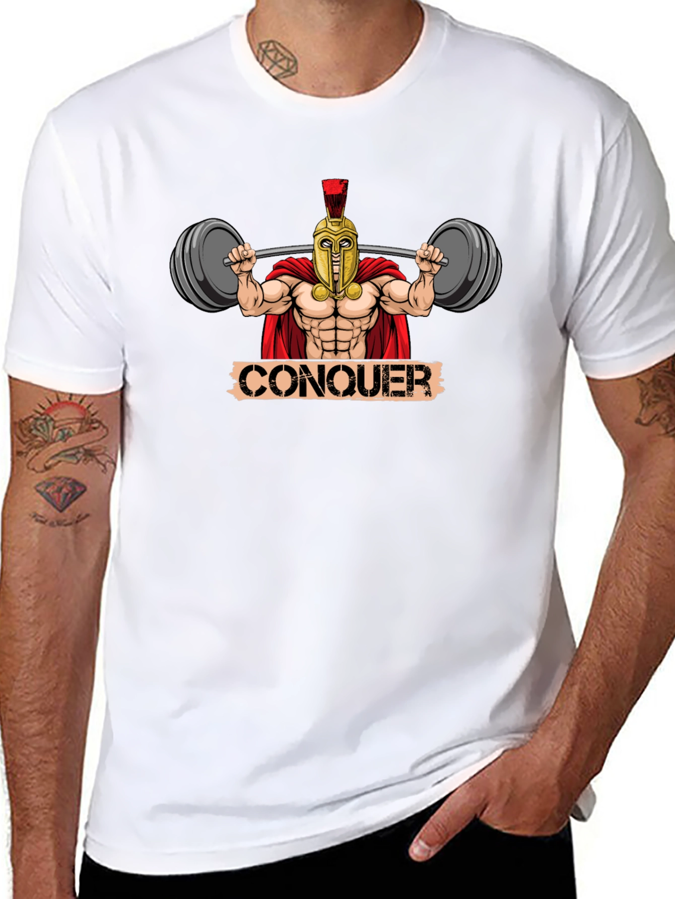 Conquer Spartan Gym T-Shirt