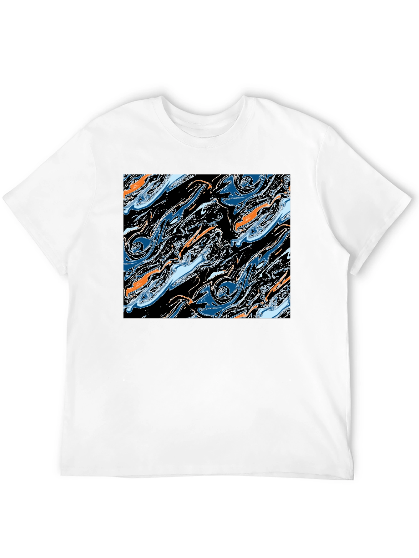 Abstract Swirl Graphic Tee - Modern Art T-Shirt