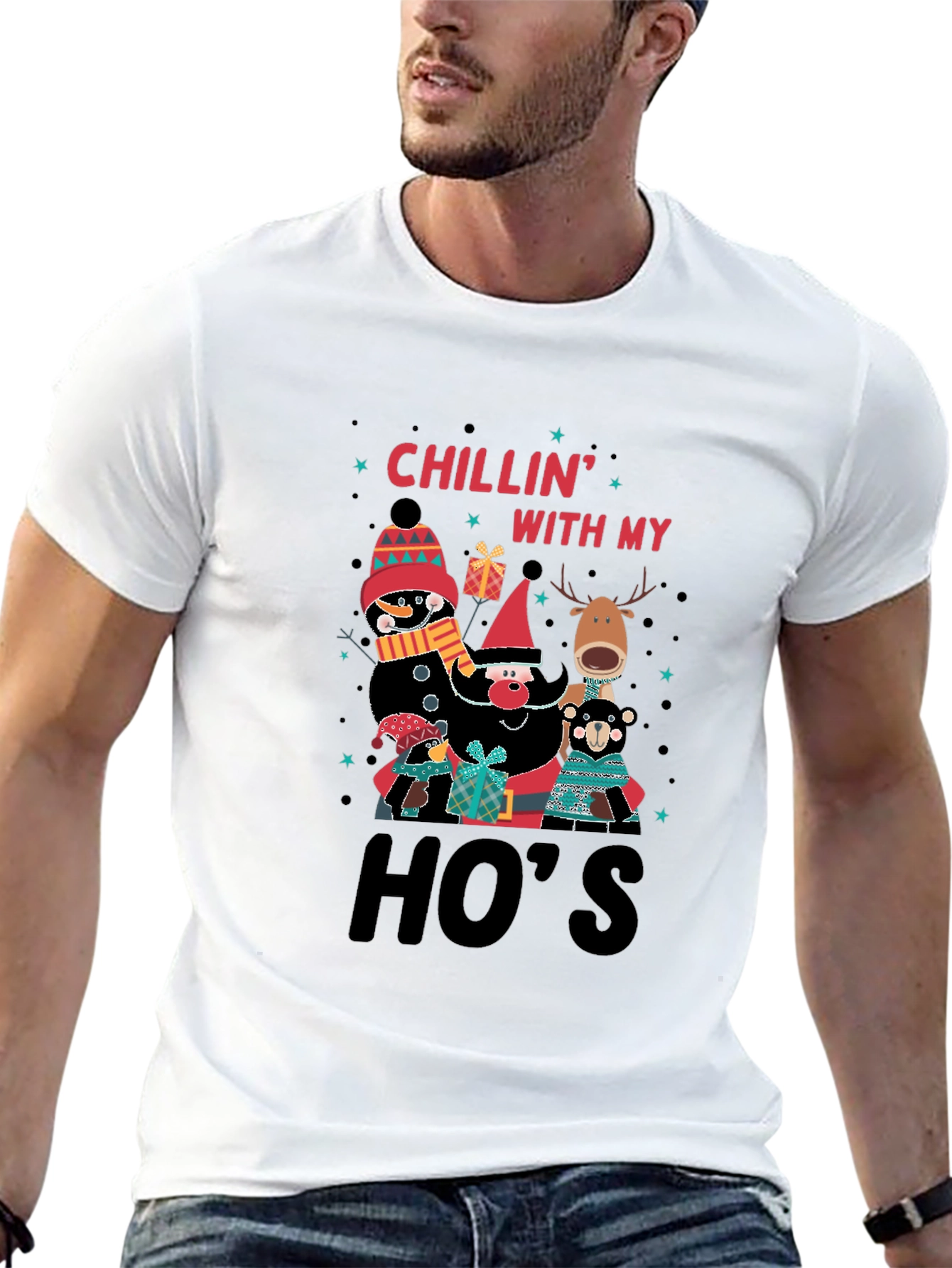 Chillin With My Hos Christmas T-Shirt