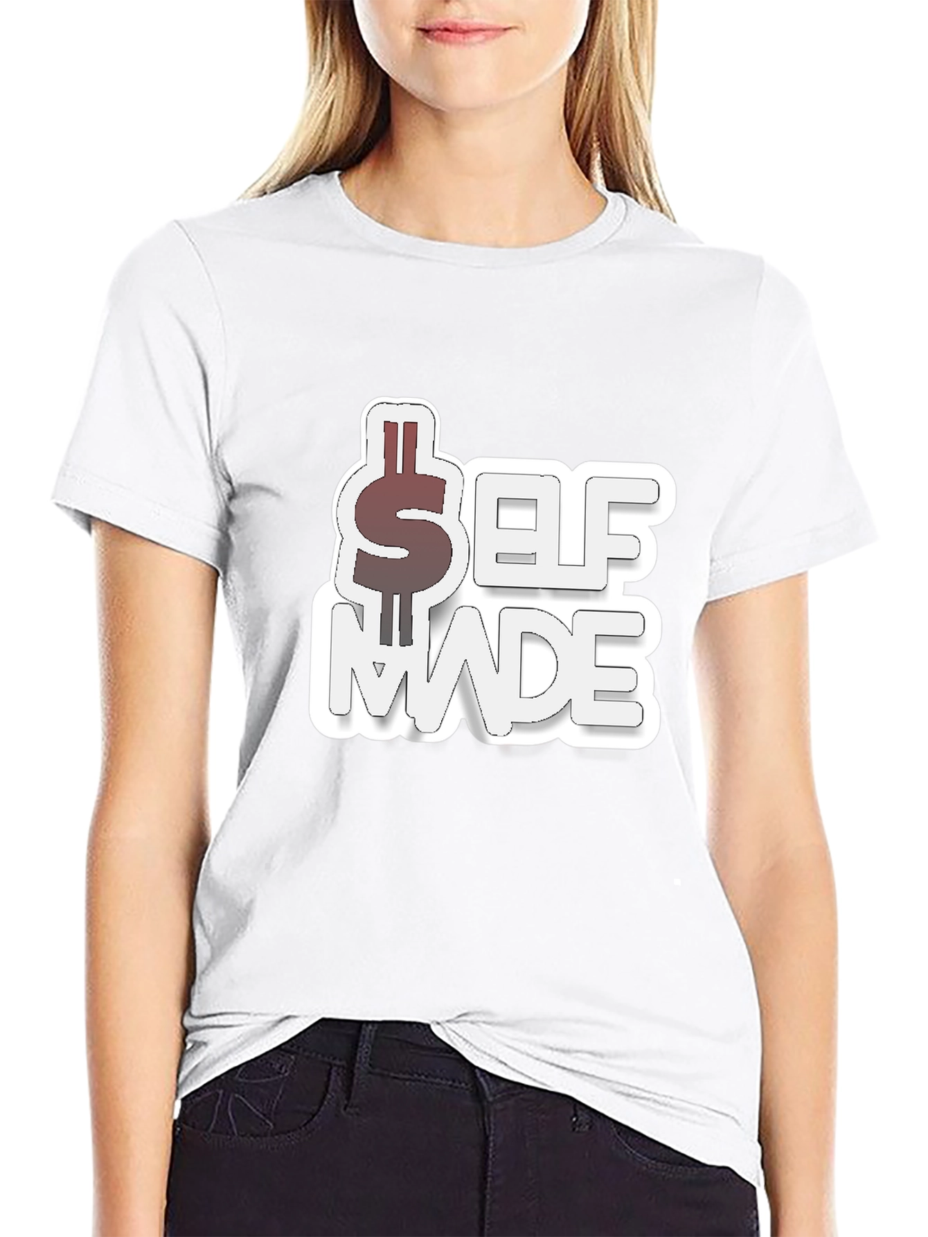Self Made Black Graphic T-Shirt