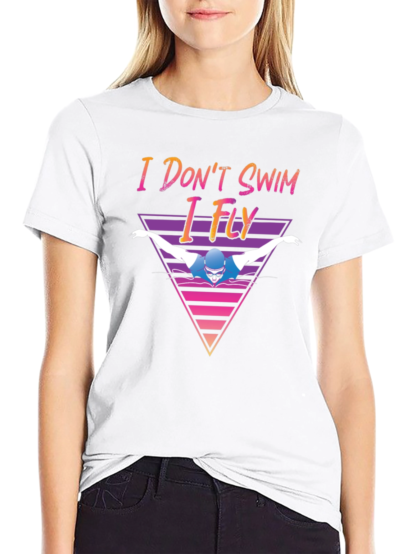 I Dont Swim I Fly Black T-Shirt