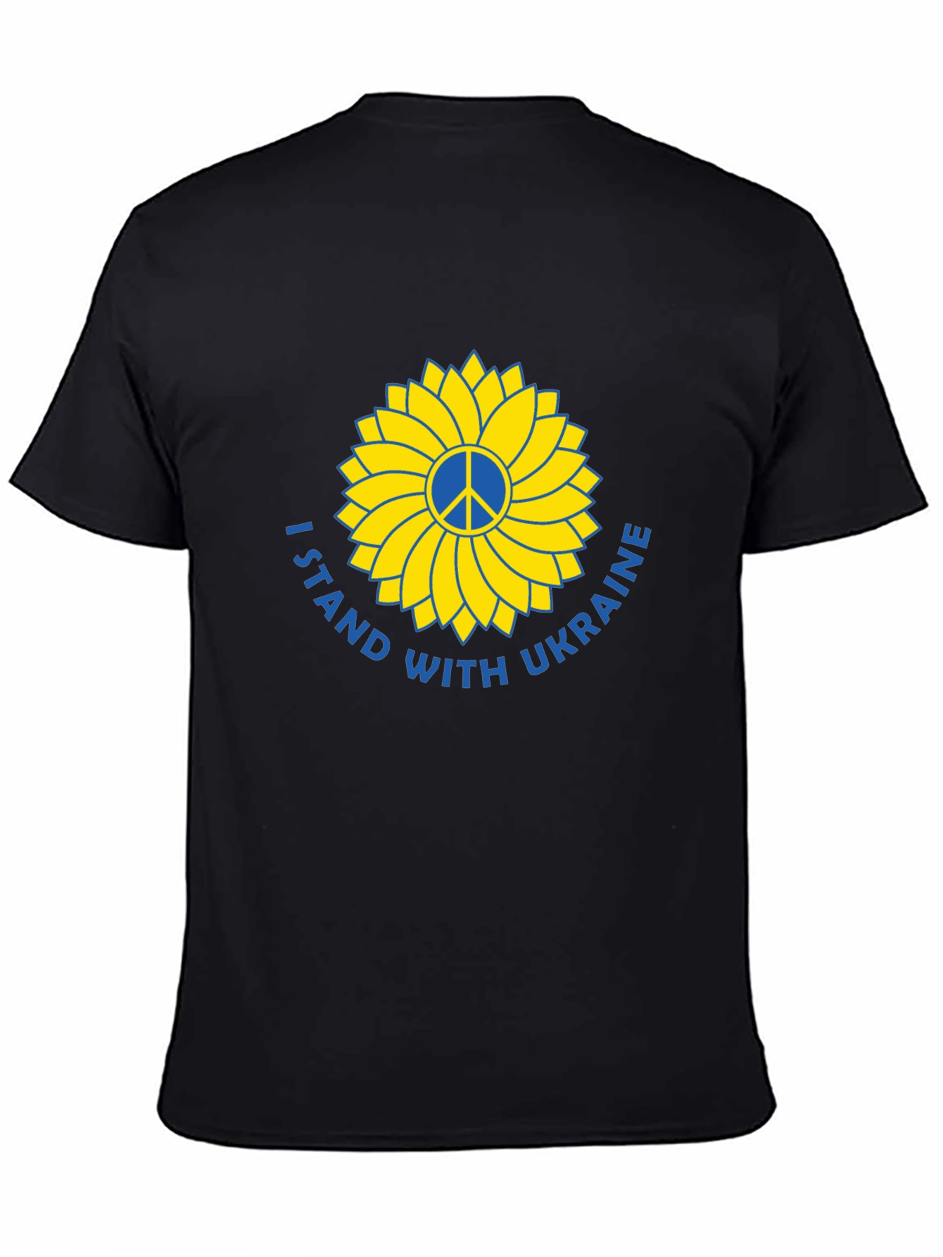 Ukraine Support T-Shirt Peace Sunflower Design