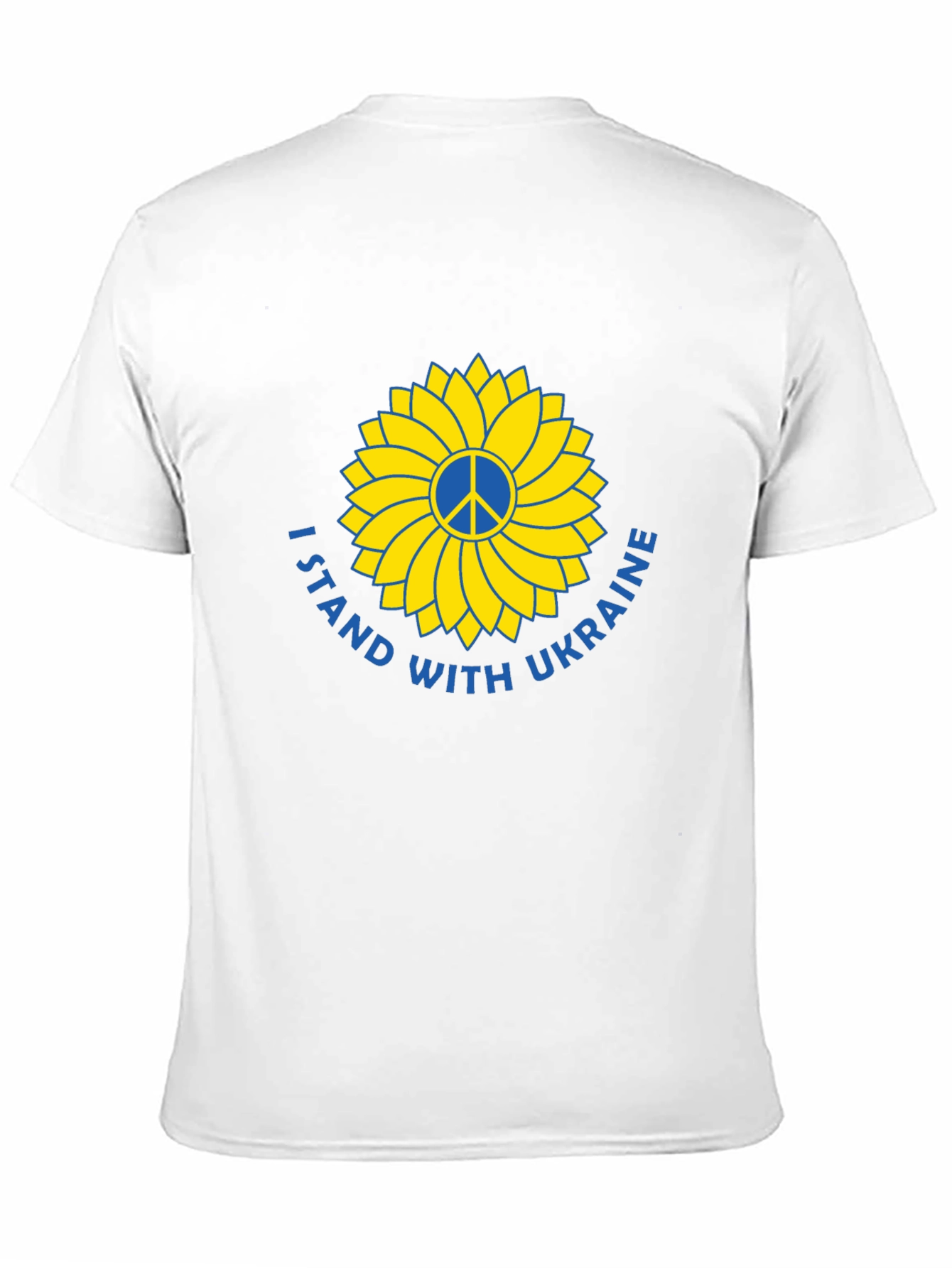Ukraine Support T-Shirt Peace Sunflower Design