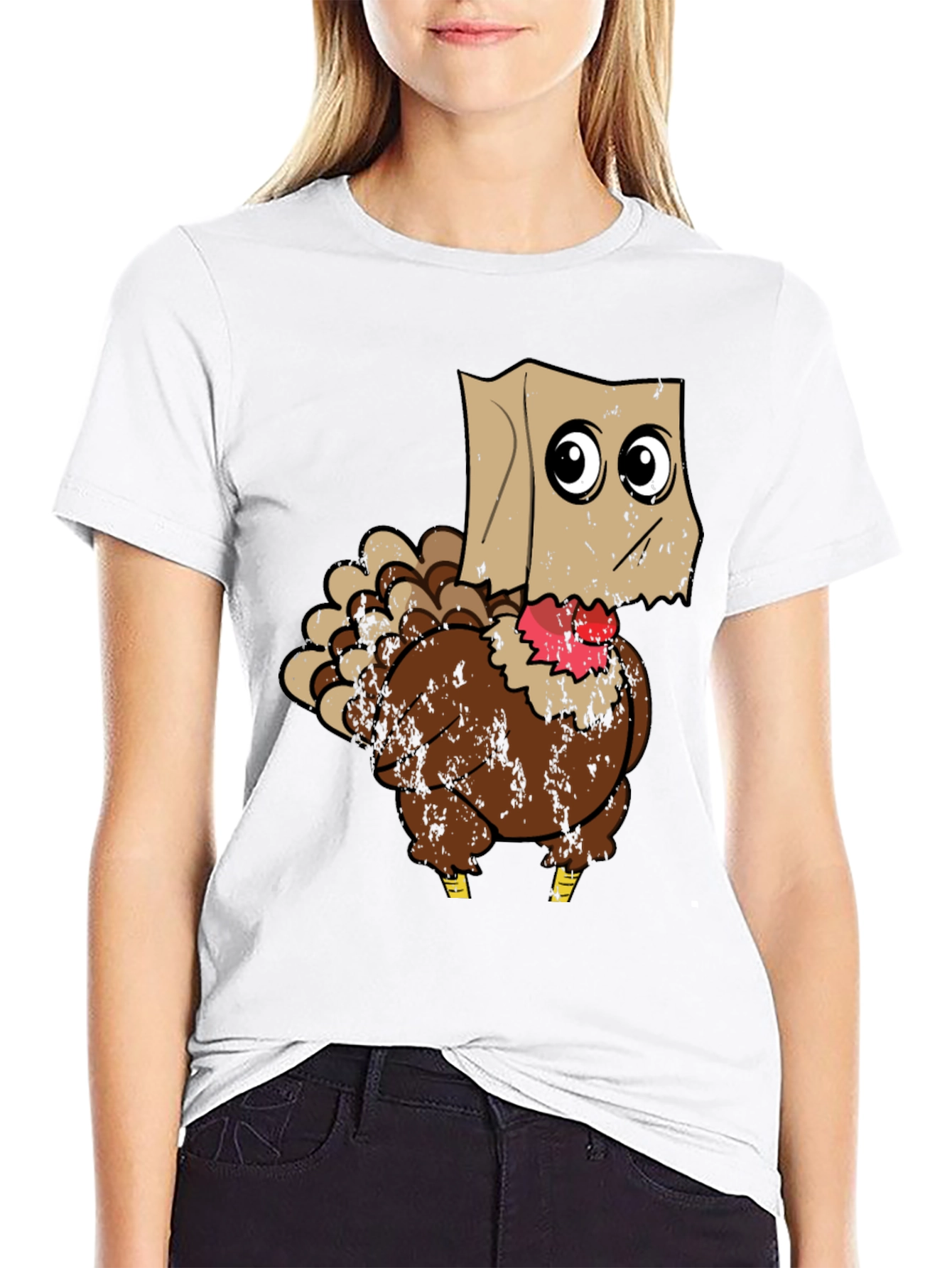 Turkey with Paper Bag T-Shirt