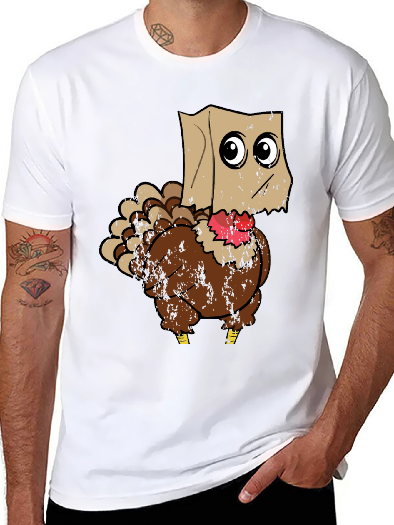 Turkey with Paper Bag T-Shirt
