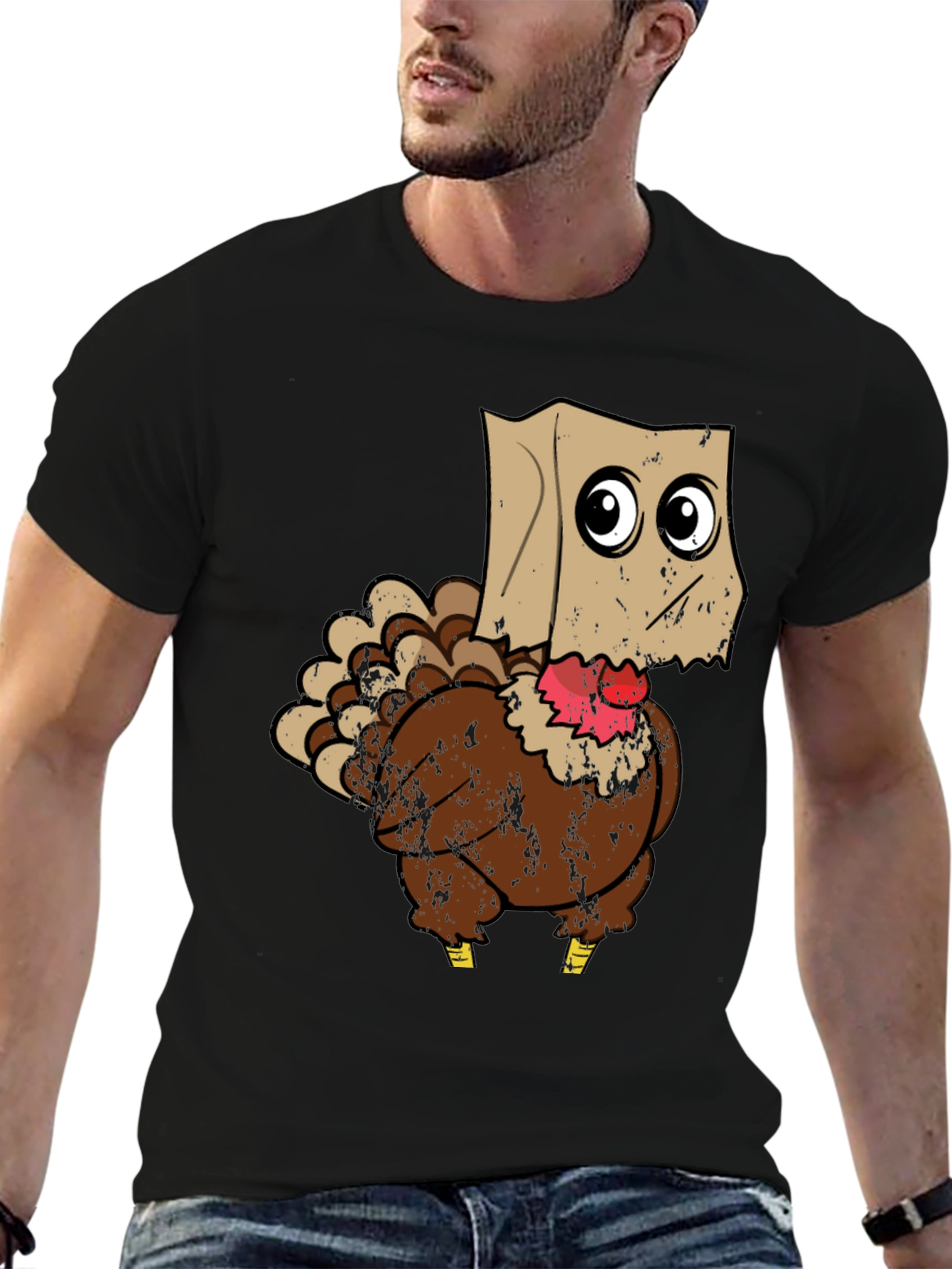 Turkey with Paper Bag T-Shirt