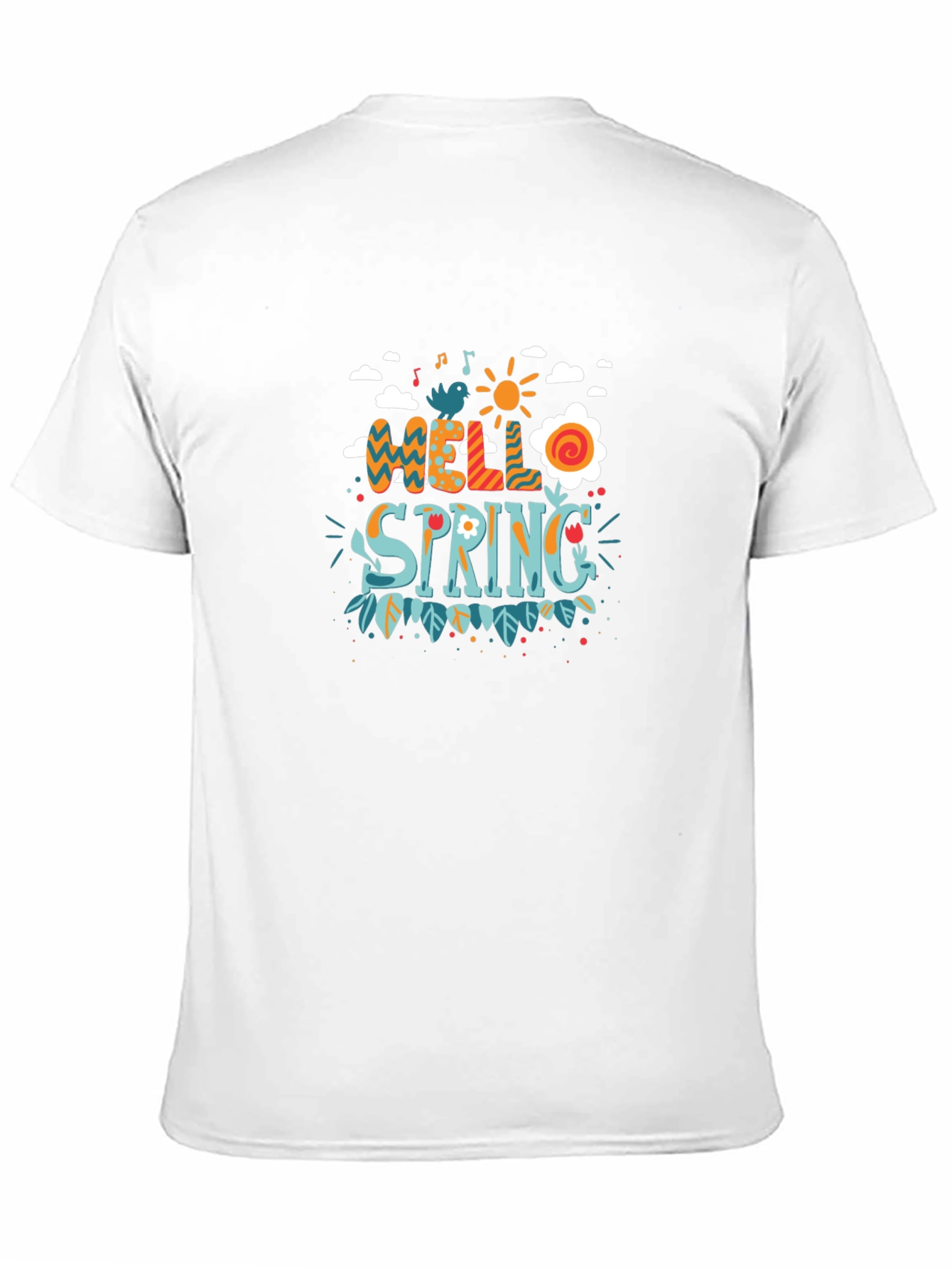 Hello Spring Graphic Tee - Black