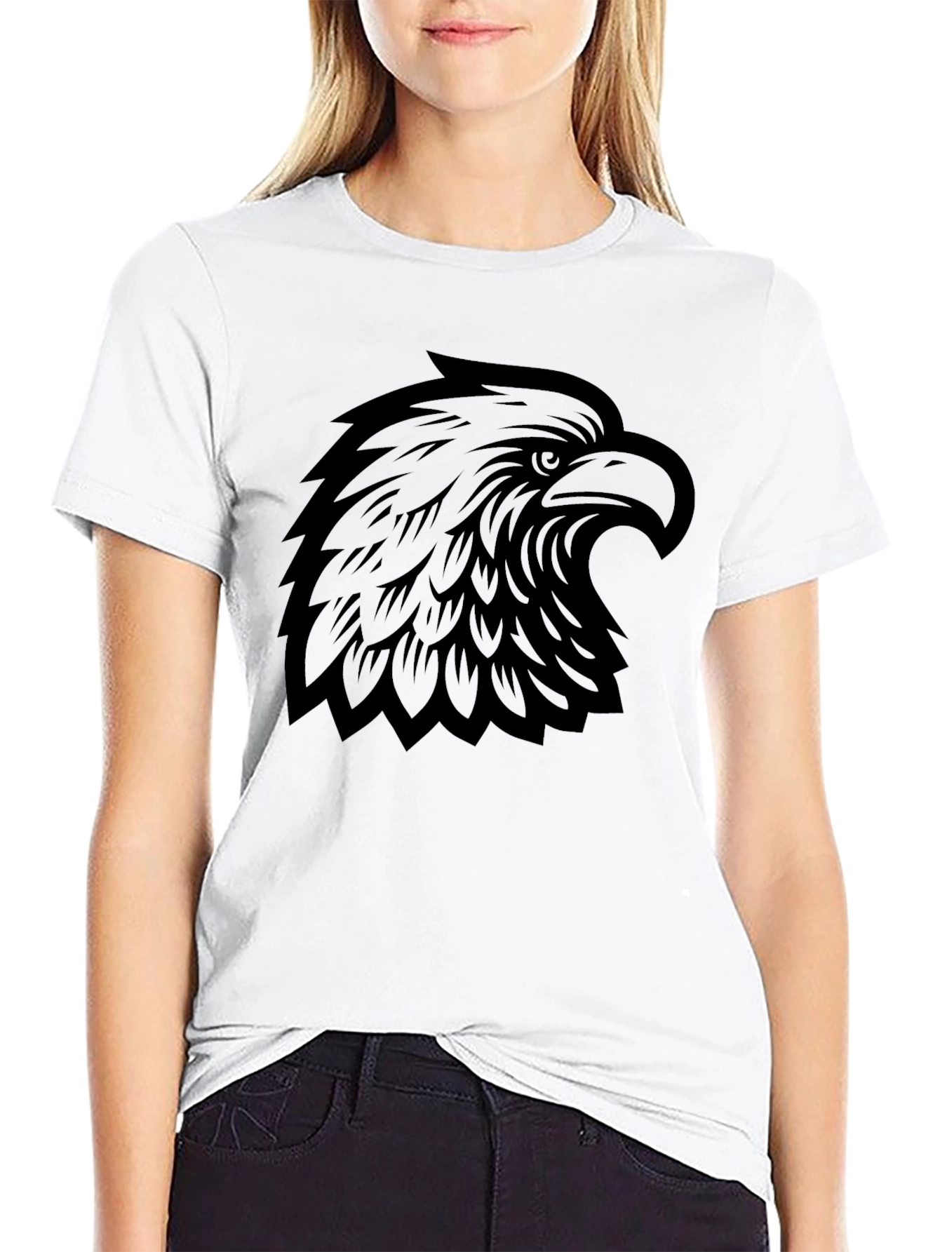 Black Eagle Graphic Tee - Mens Casual Top