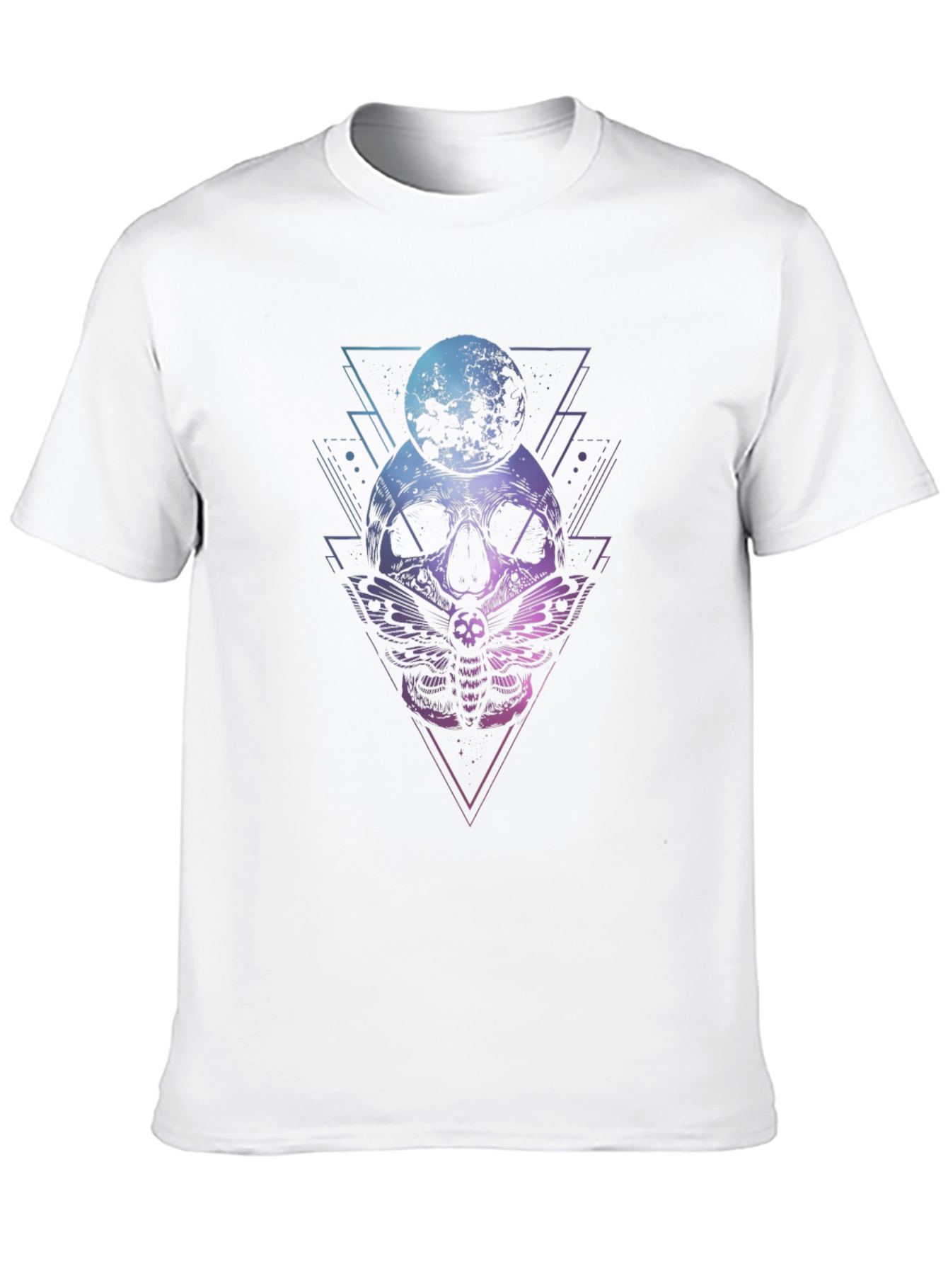 Skull Moon Moth Graphic Tee - Black T-Shirt