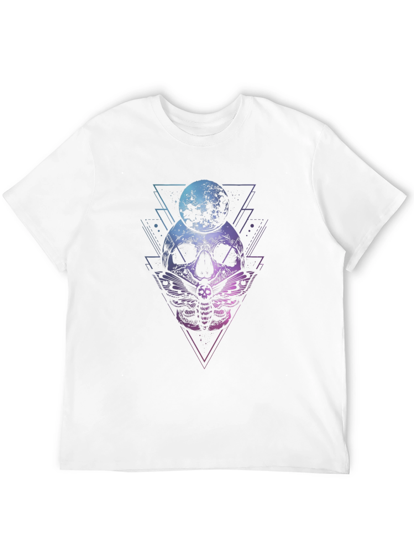 Skull Moon Moth Graphic Tee - Black T-Shirt