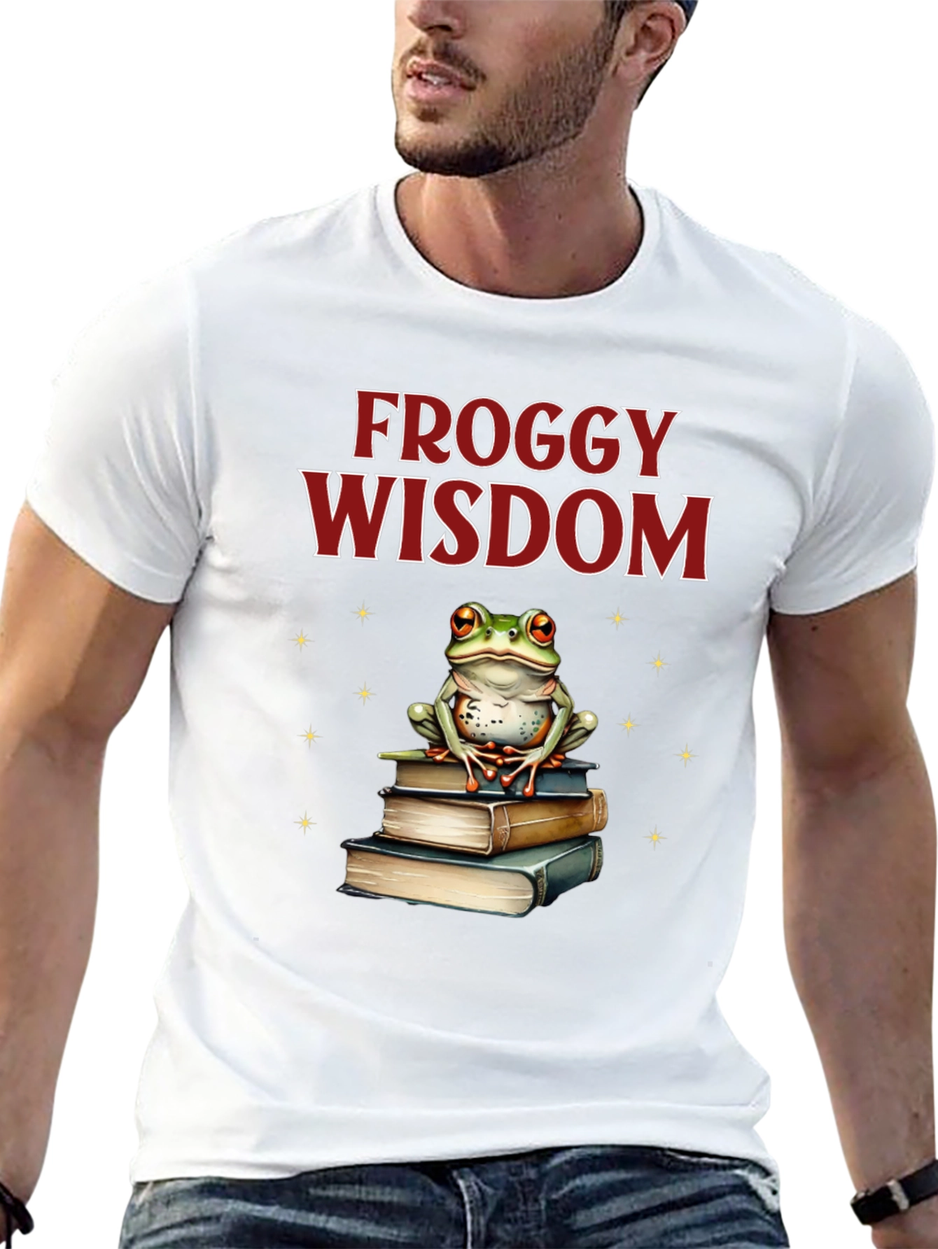 Froggy Wisdom T-Shirt - Book Lover Tee