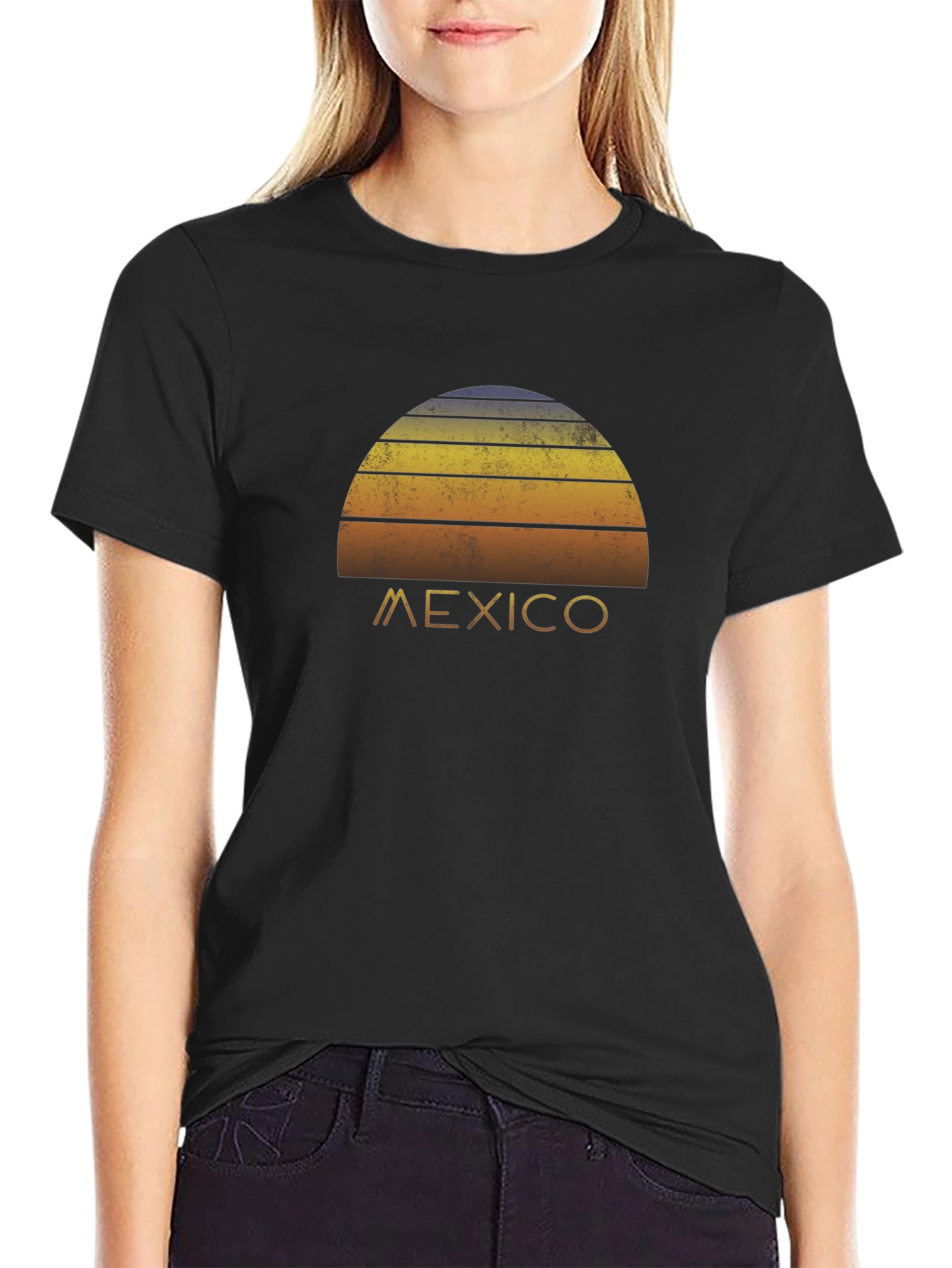 Retro Mexico Sunset Graphic T-Shirt