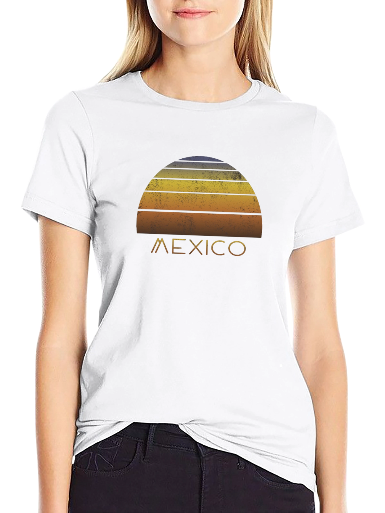 Retro Mexico Sunset Graphic T-Shirt