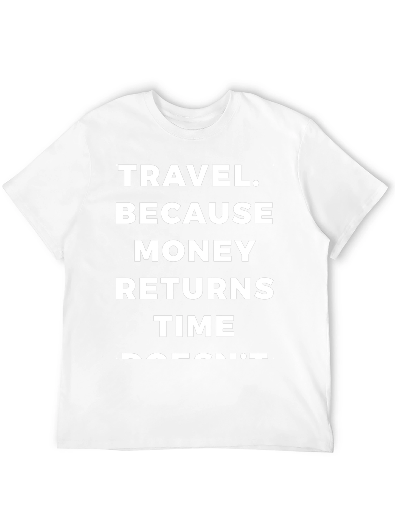 Travel Slogan Graphic Tee - Black