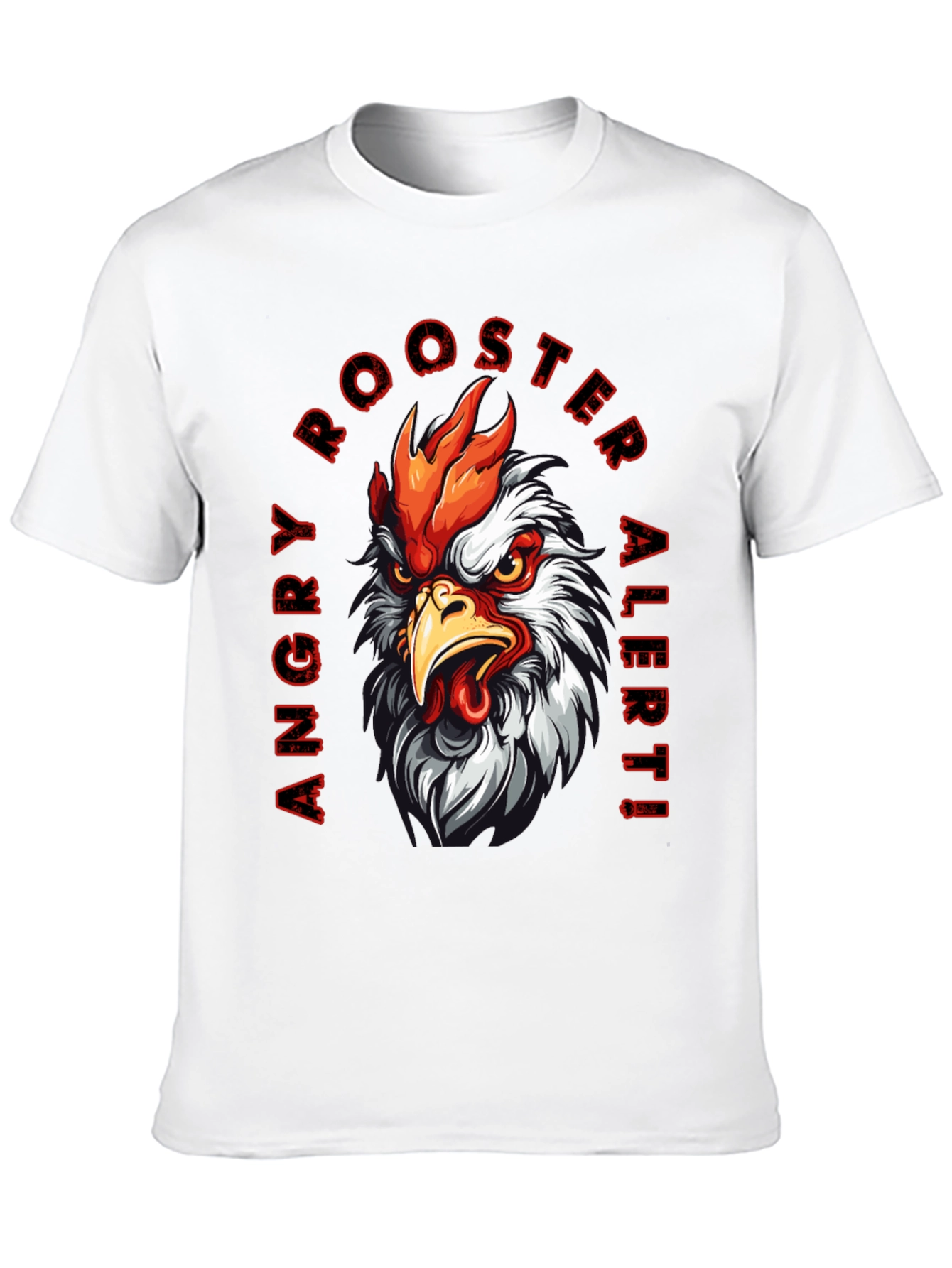 Angry Rooster Alert Graphic Tee