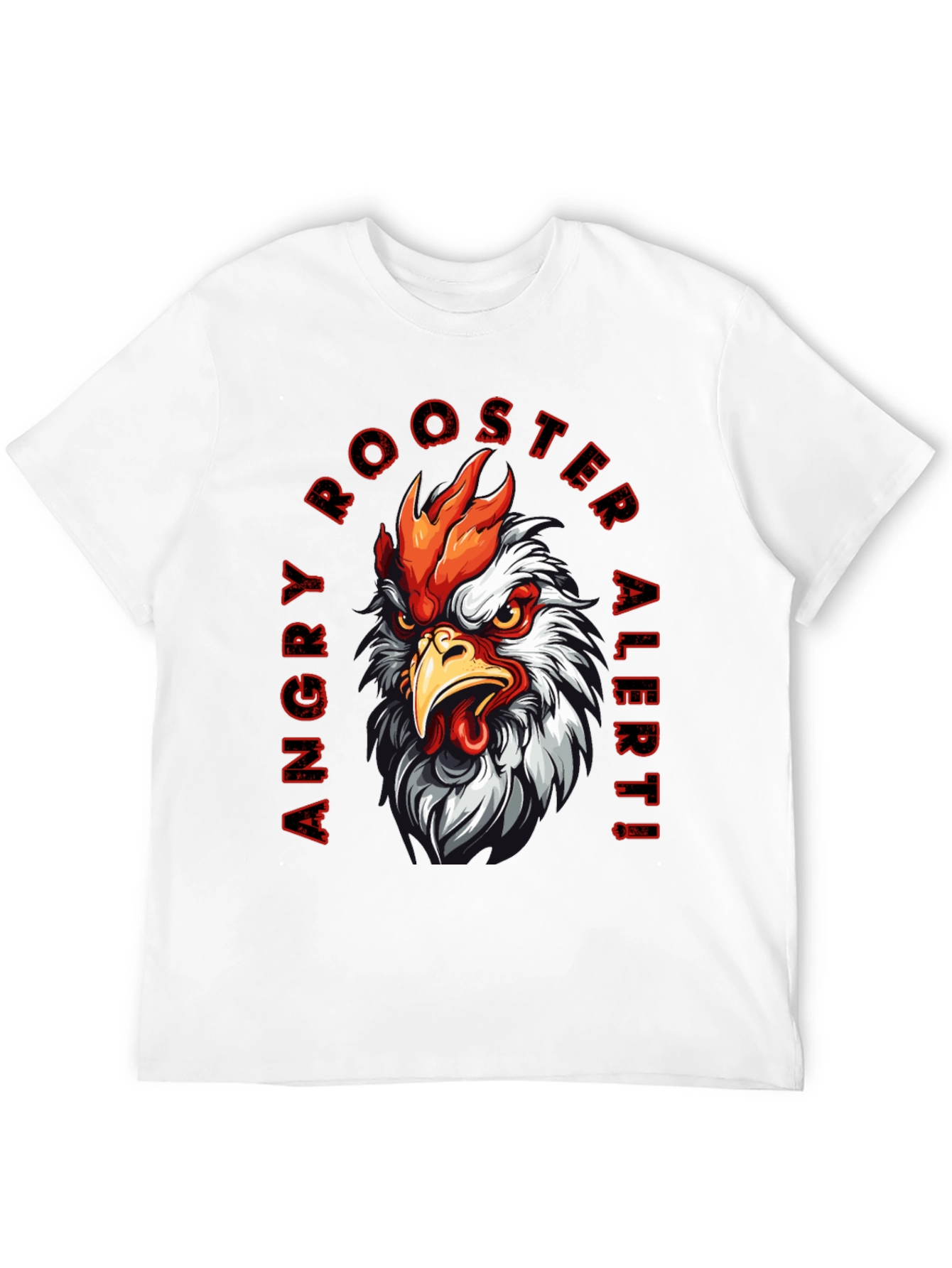 Angry Rooster Alert Graphic Tee