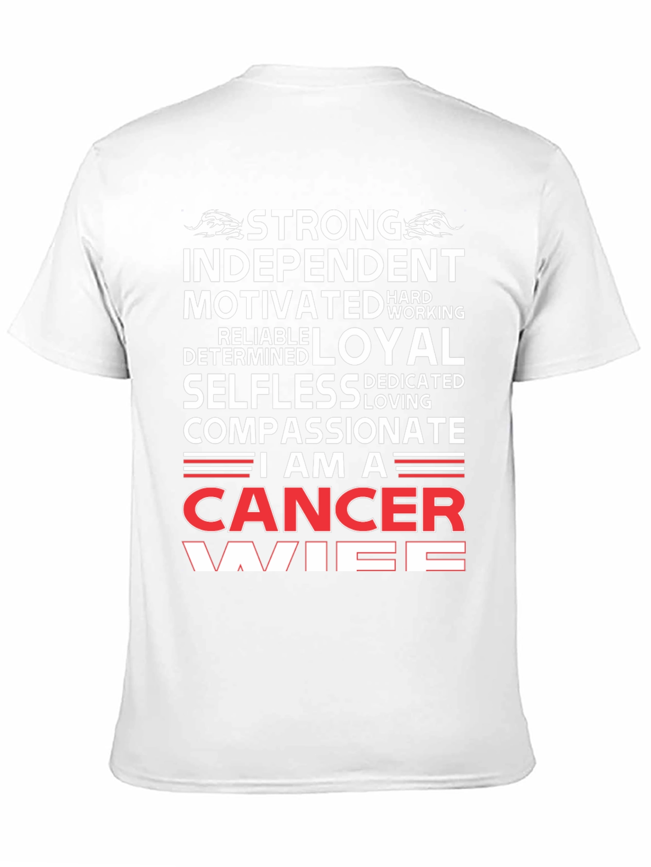 Strong Cancer Wife Graphic T-Shirt