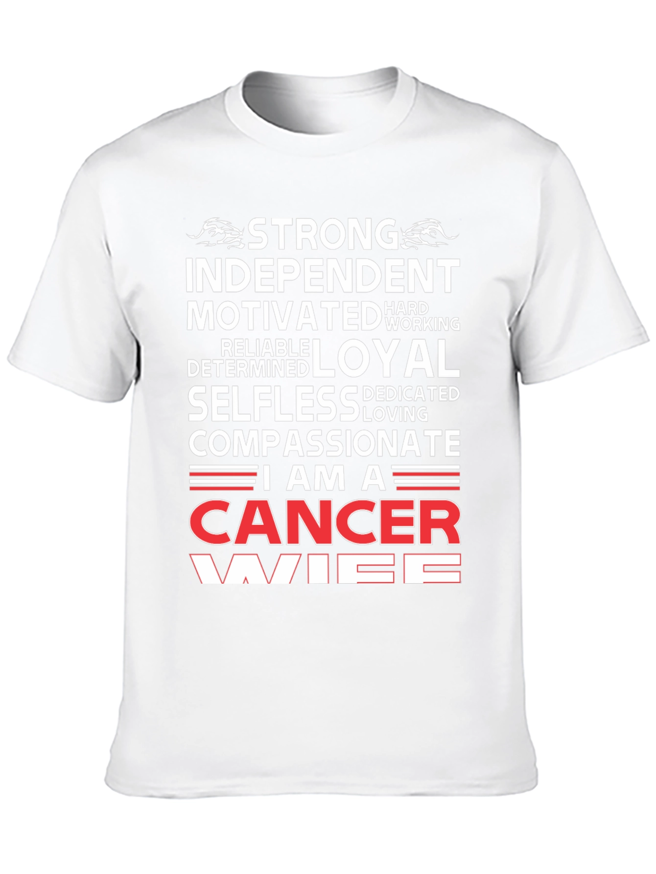 Strong Cancer Wife Graphic T-Shirt