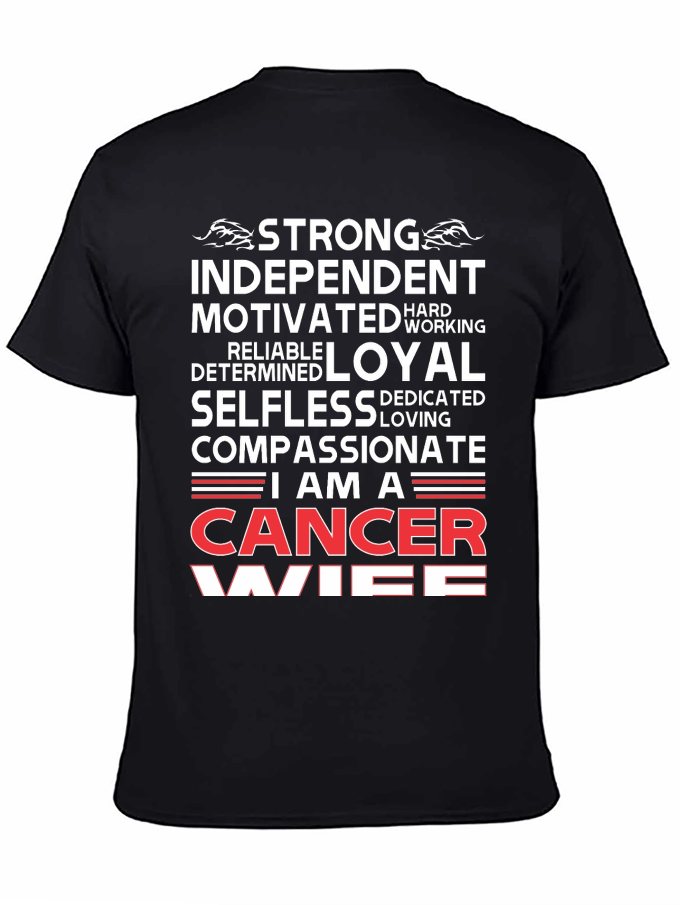 Strong Cancer Wife Graphic T-Shirt