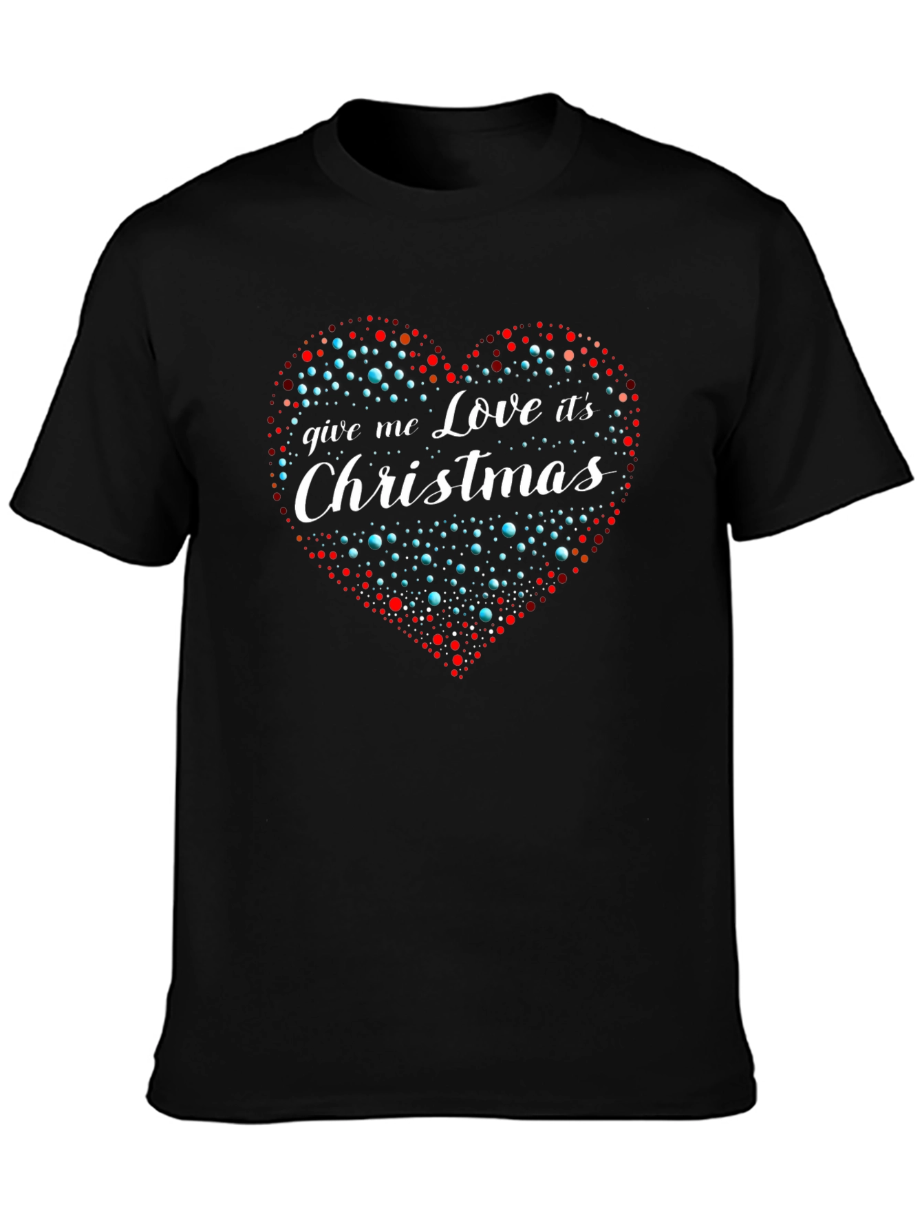 Love Christmas T-Shirt Heart Graphic Tee